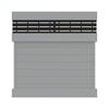 Horizontal Fence Boardwalk Gray Vinyl Privacy Panel Kit