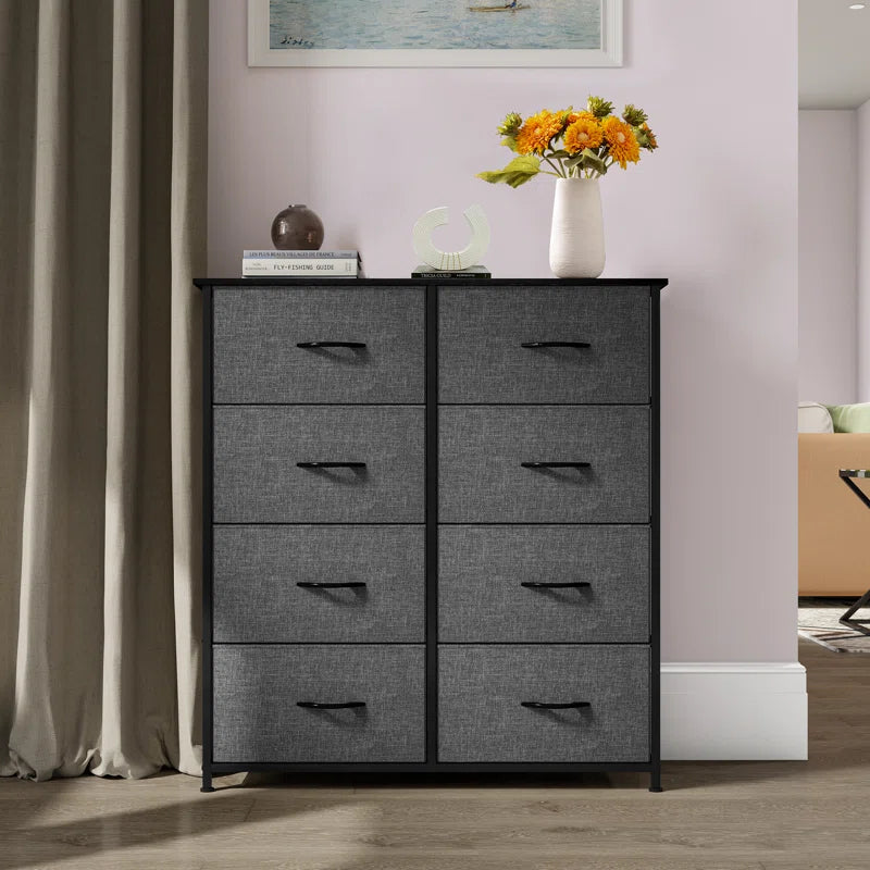 Black Gray Hou 8 - Drawer Dresser