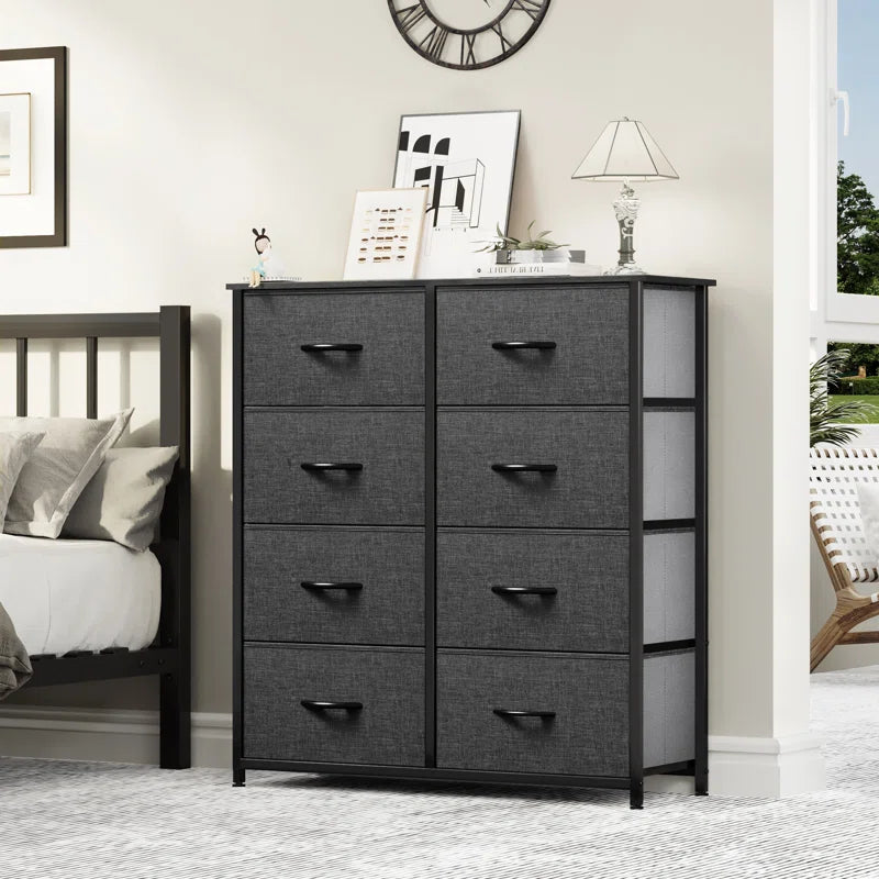 Black Gray Hou 8 - Drawer Dresser