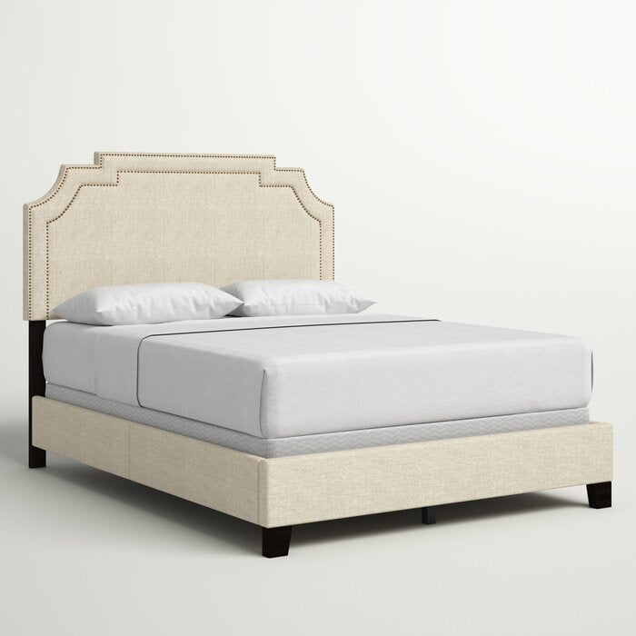 Beige Hutsonville Upholstered Bed, King