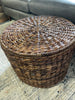 Woven Storage Ottoman Espresso SHOWROOM ITEM