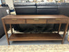 East Bluff Woven Drawer Console Table - Brown SHOWROOM ITEM