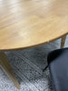 Astrid Mid-Century Round Extendable Dining Table SHOWROOM ITEM