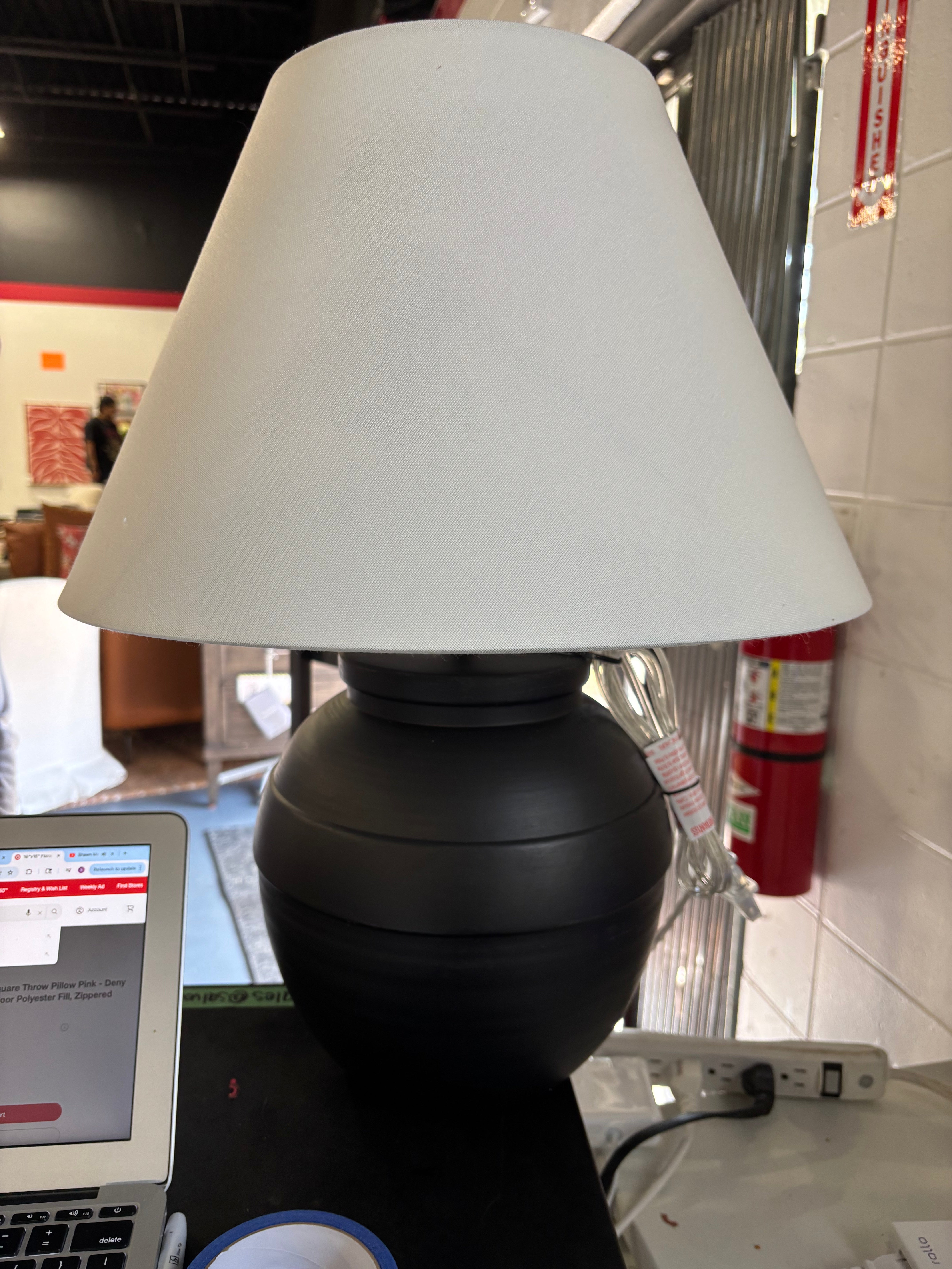 21.25"x17" Large Ceramic Table Lamp Showroom Item