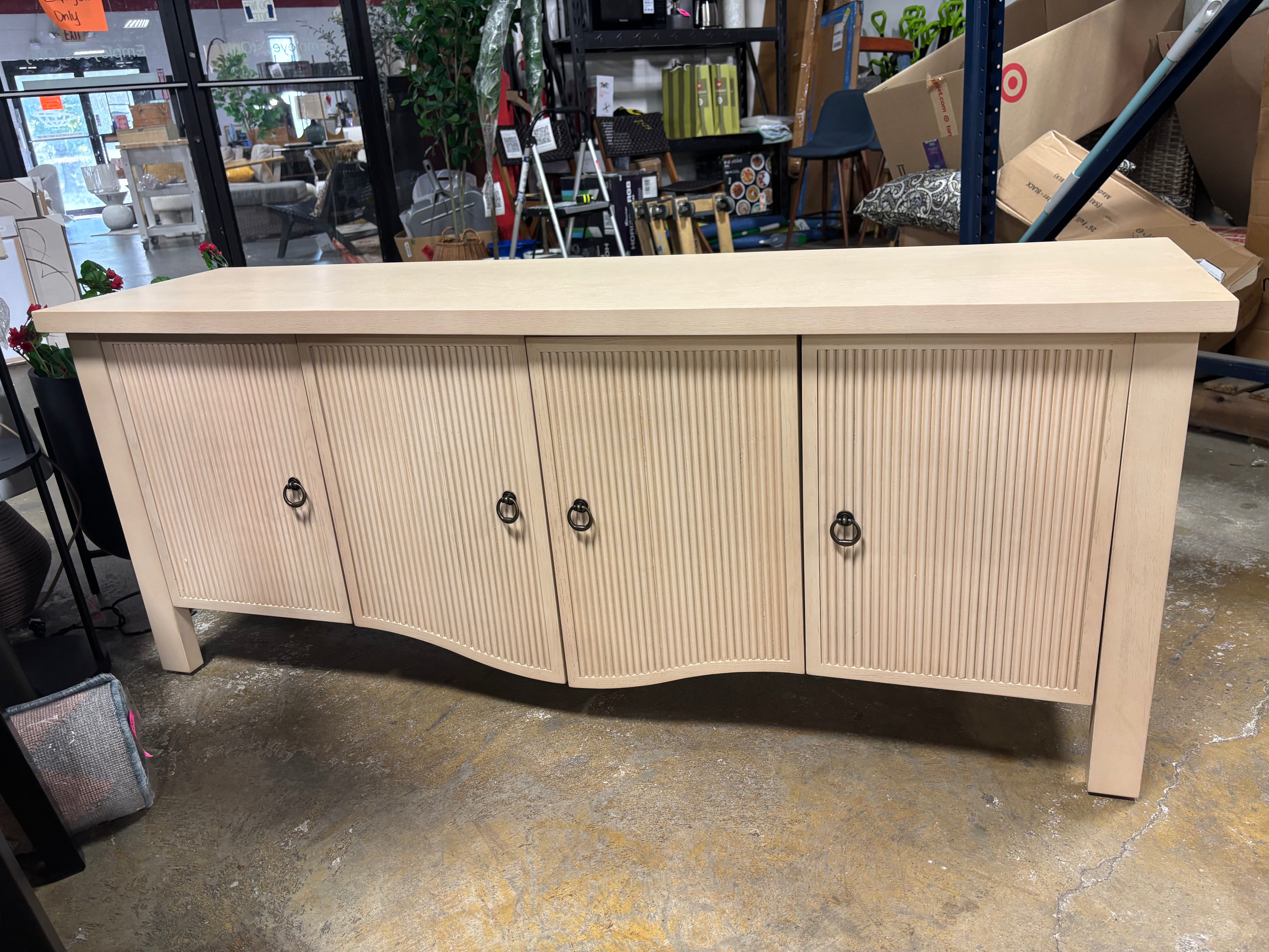 Elder Media Stand - Natural SHOWROOM ITEM