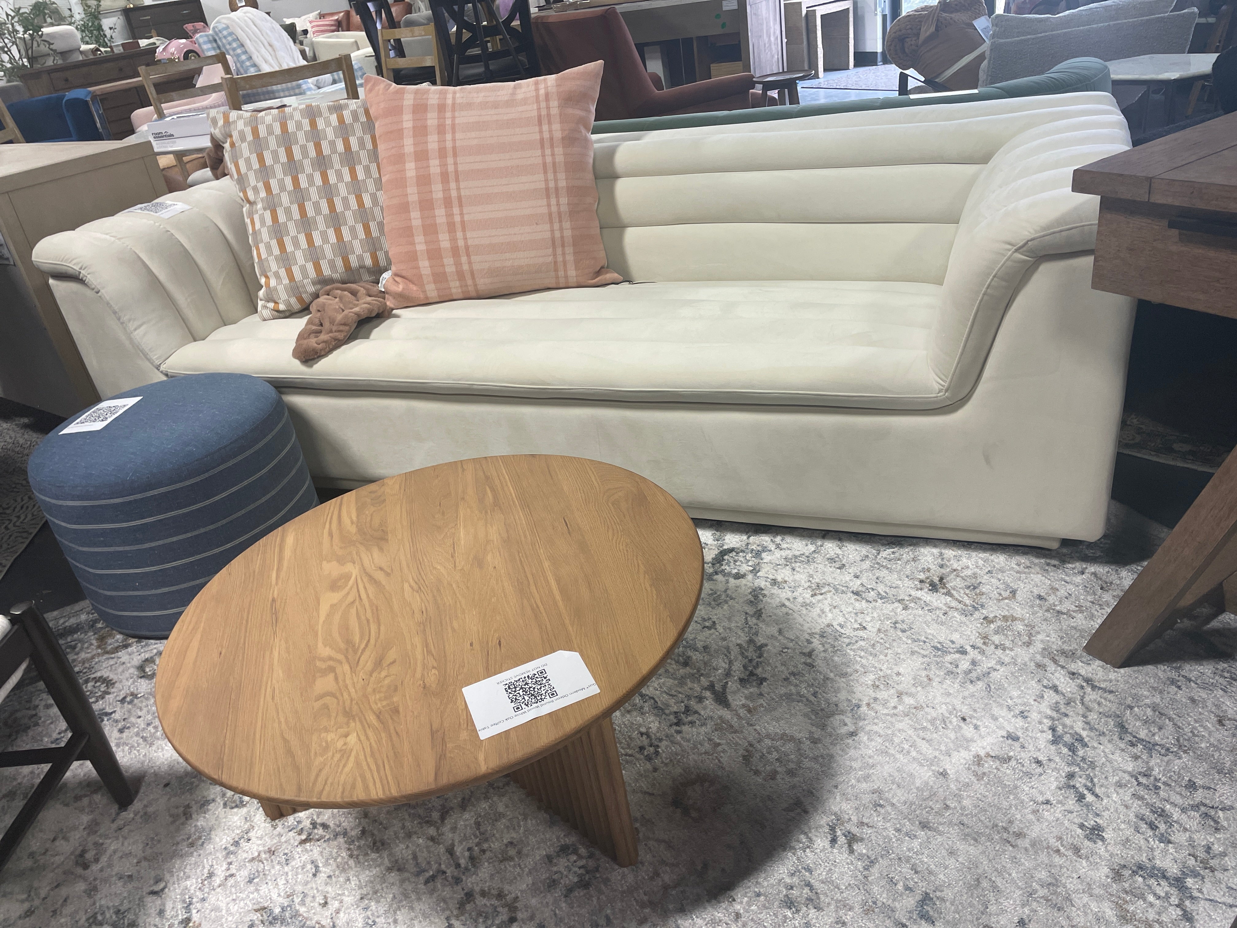Hoenack 94'' Velvet Sofa SHOWROOM ITEM