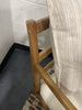 Park Valley Ladder Back Wood Arm Accent Chair Cream SHOWROOM ONLY ITEM