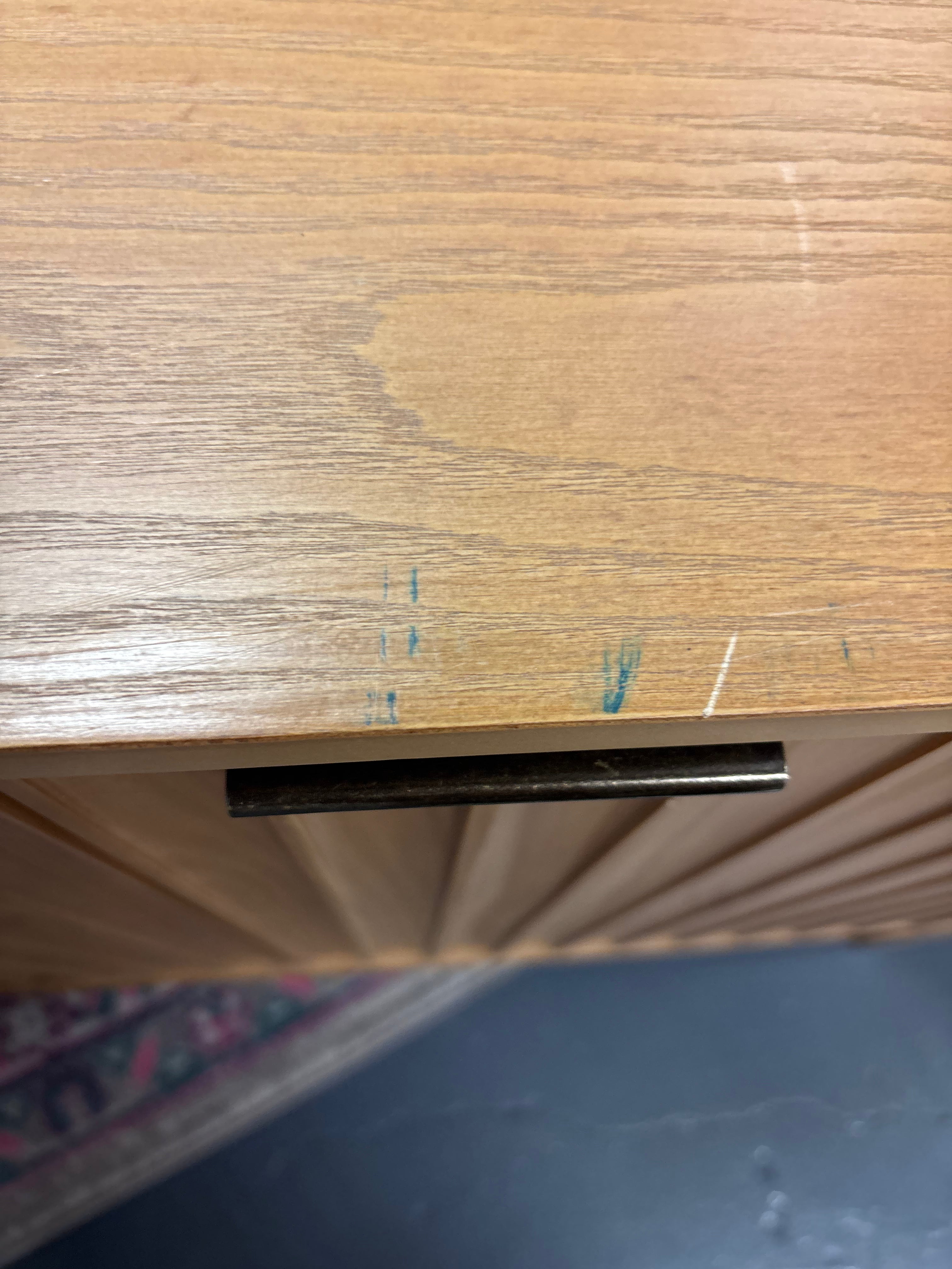 Thousand Oaks Wood Scalloped 2 Door Cabinet - Brown SHOWROOM ITEM