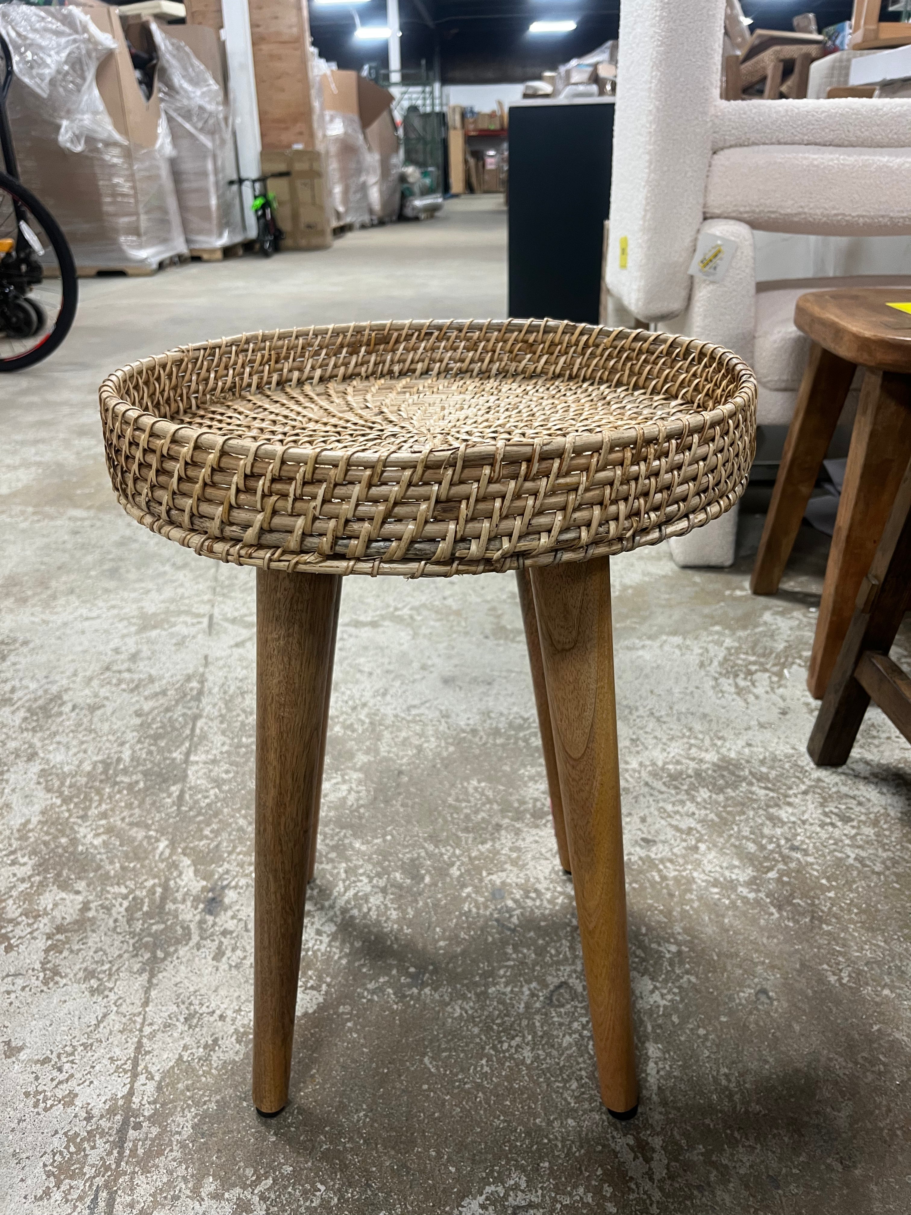 Round Natural Woven Accent Table - Threshold™SHOWROOM ITEM