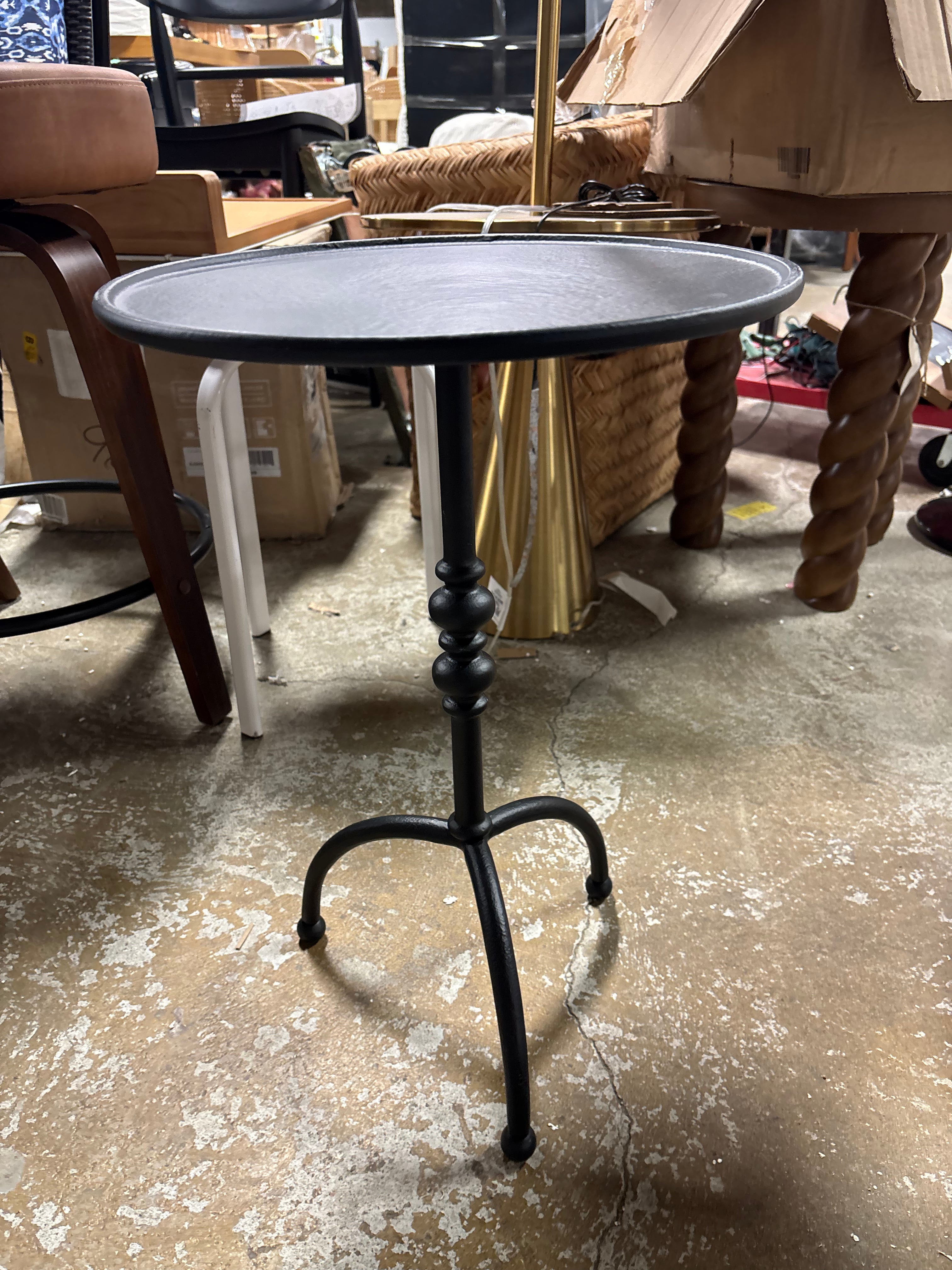 Traditional Cast Iron Side Table SHOWROOM ITEM
