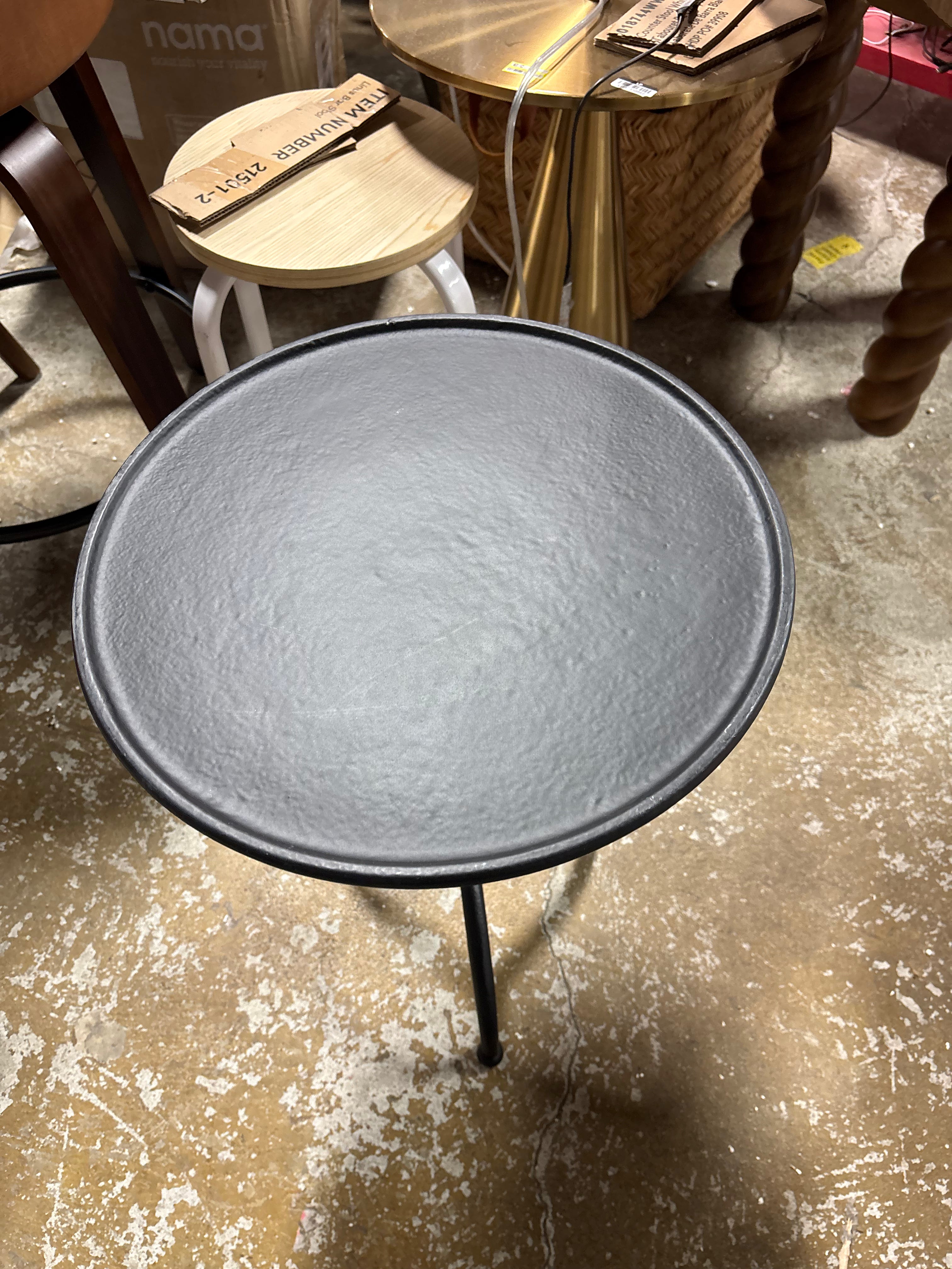 Traditional Cast Iron Side Table SHOWROOM ITEM