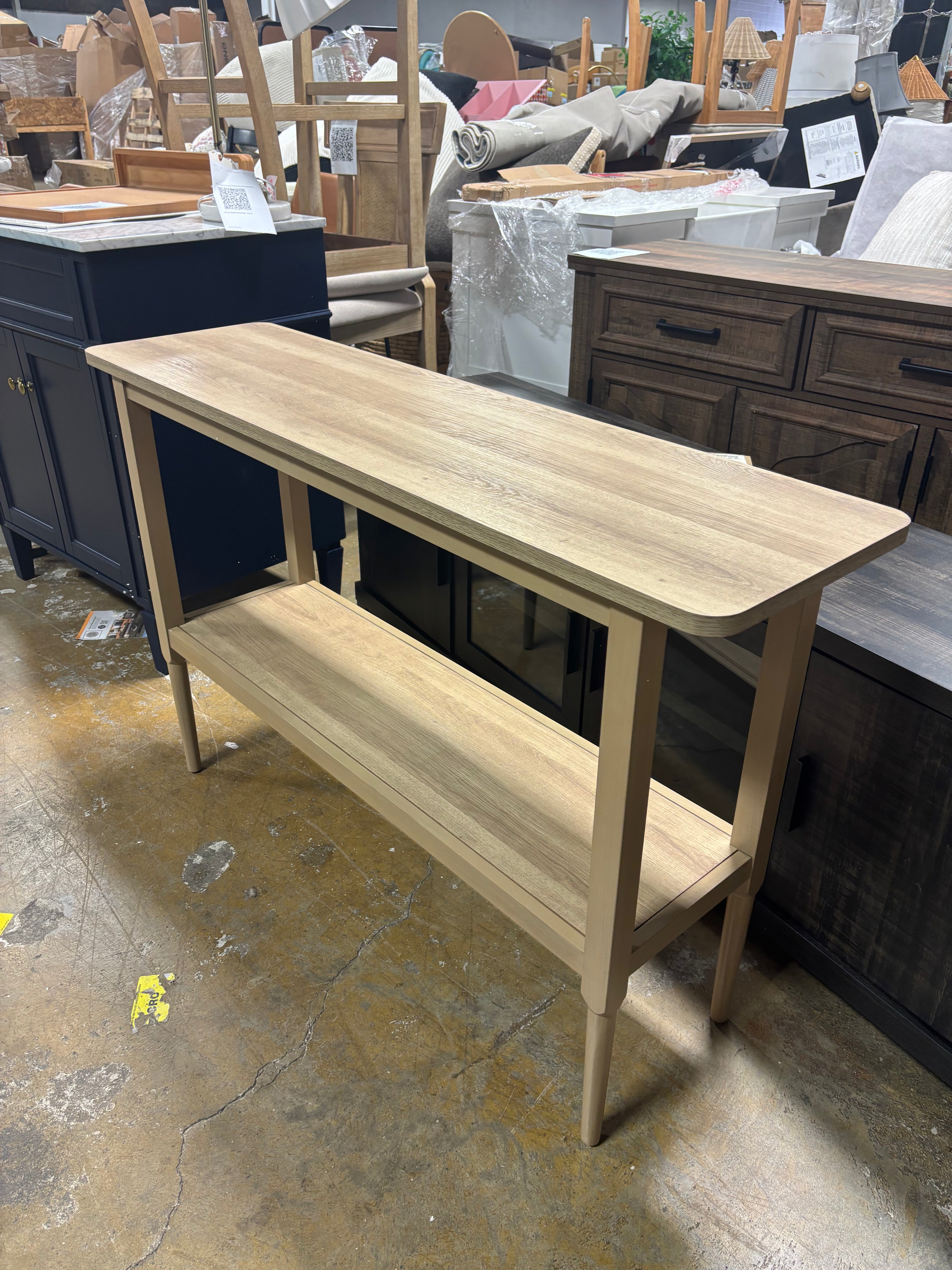 Gretna Narrow Console Table - Natural SHOWROOM ITEM