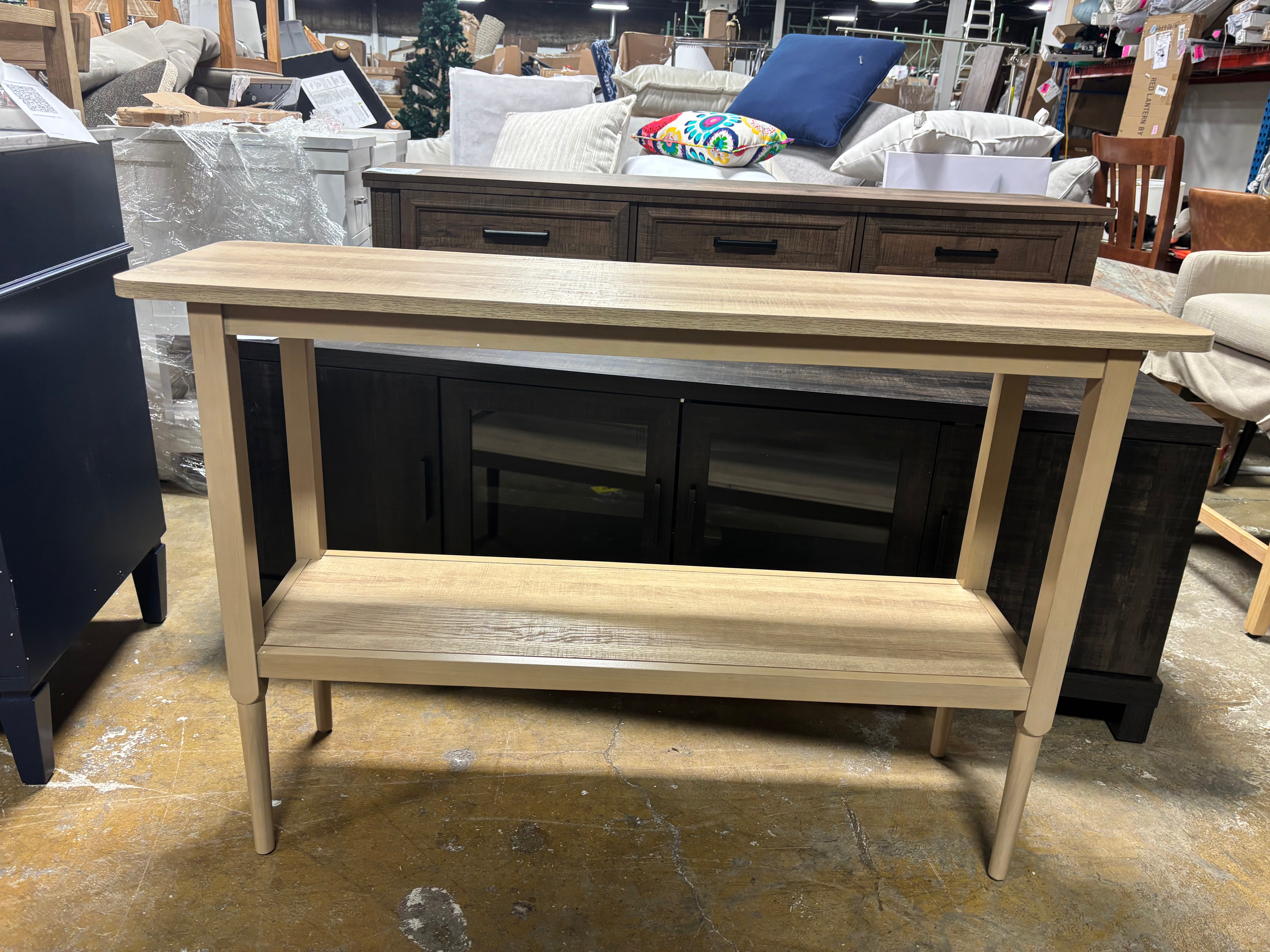 Gretna Narrow Console Table - Natural SHOWROOM ITEM