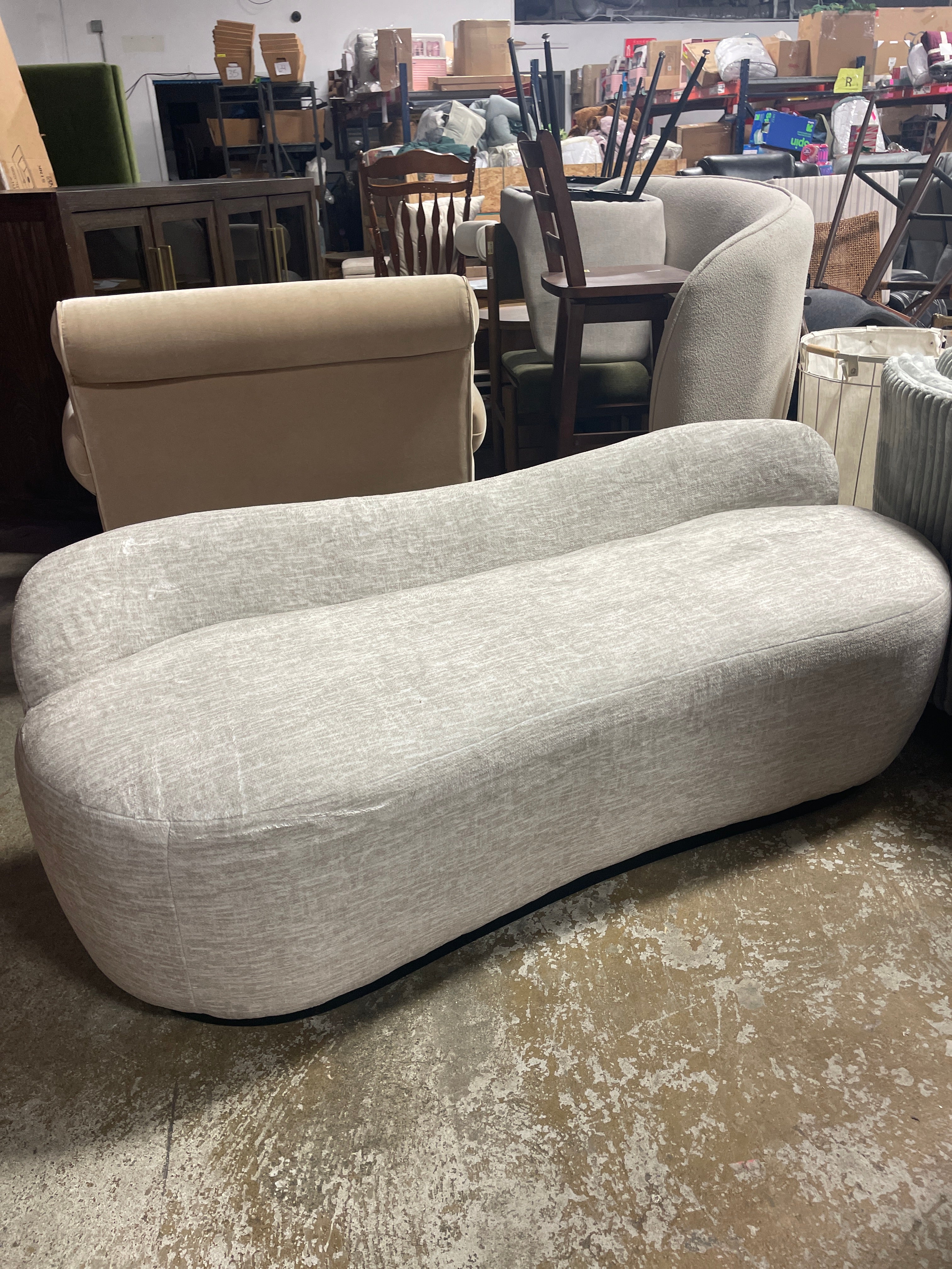 Cameil Polyester Upholstered Bench SHOWROOM ITEM