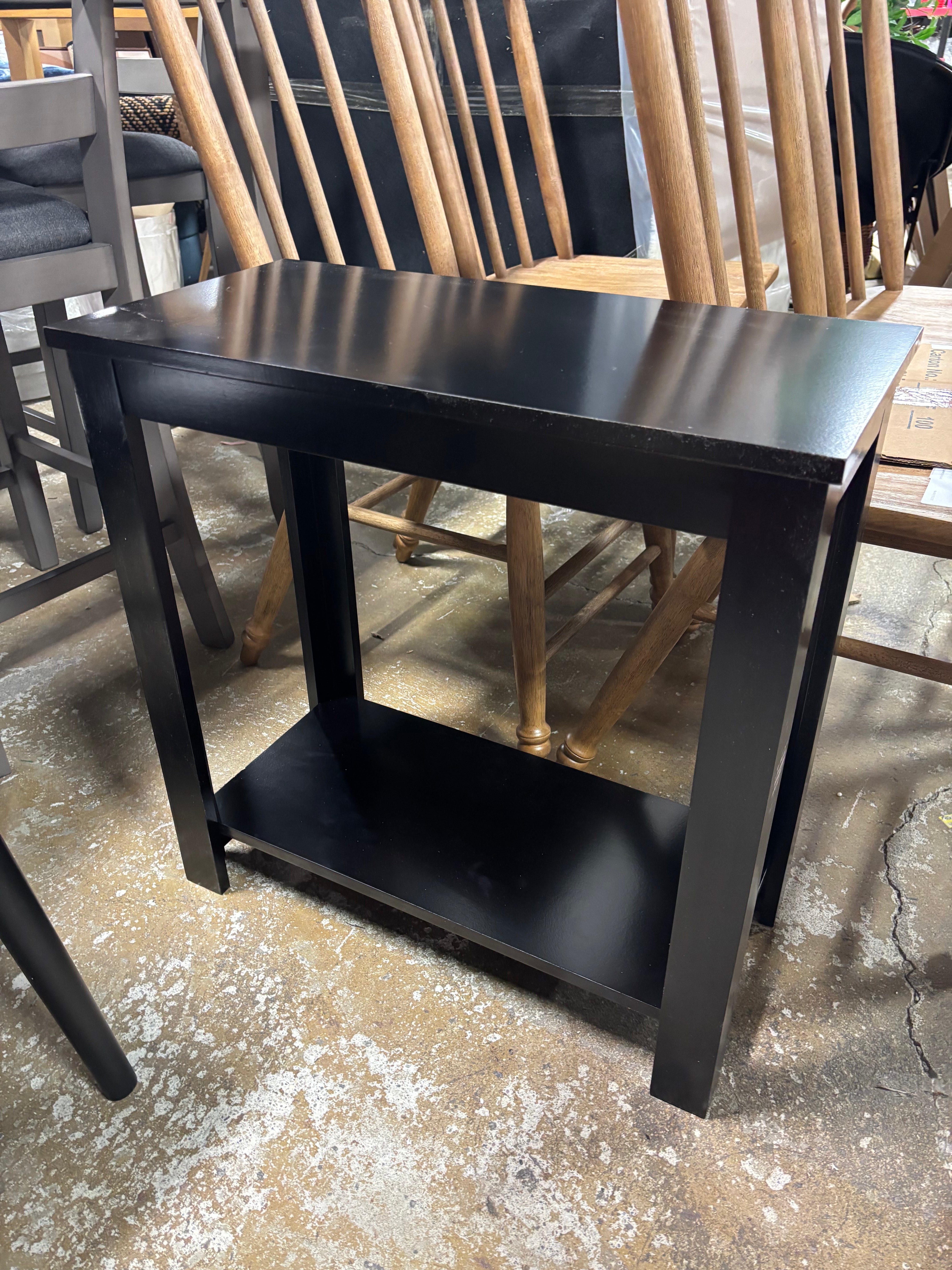Baja Chairside End Table - Black SHOWROOM ITEM
