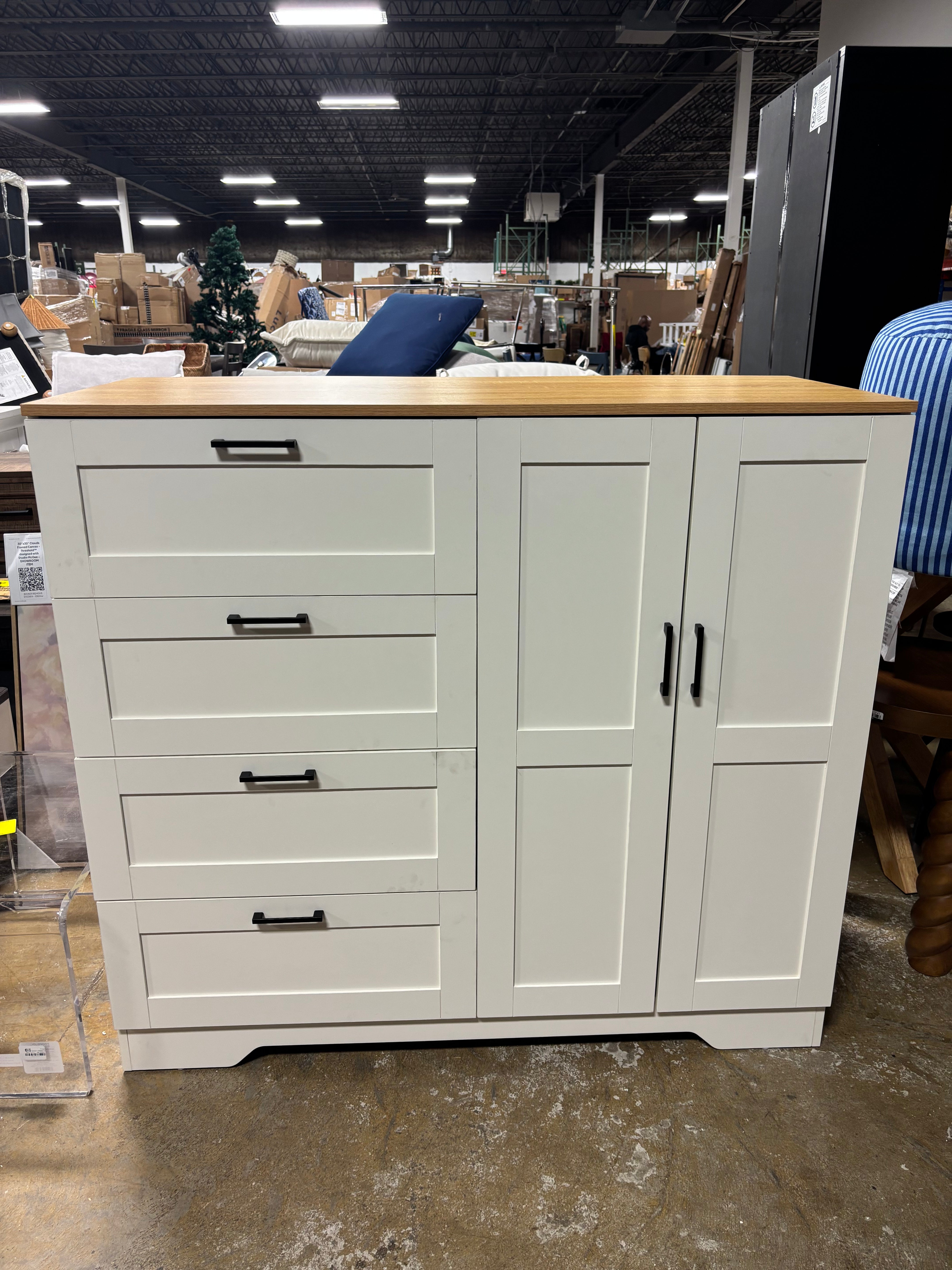 Wooden Dresser for Bedroom - White SHOWROOM ITEM