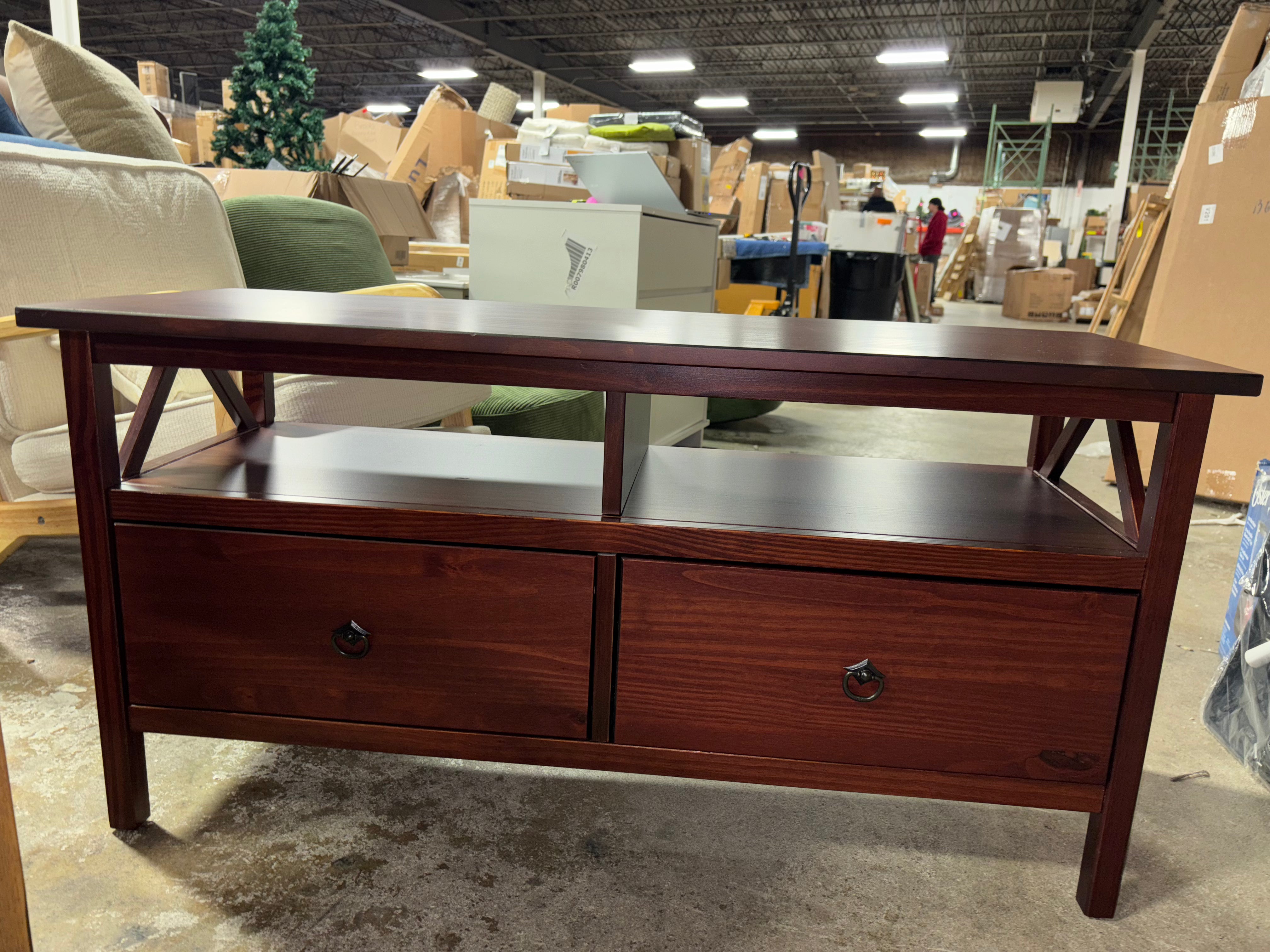 Titian Rustic TV Stand - Brown SHOWROOM ITEM