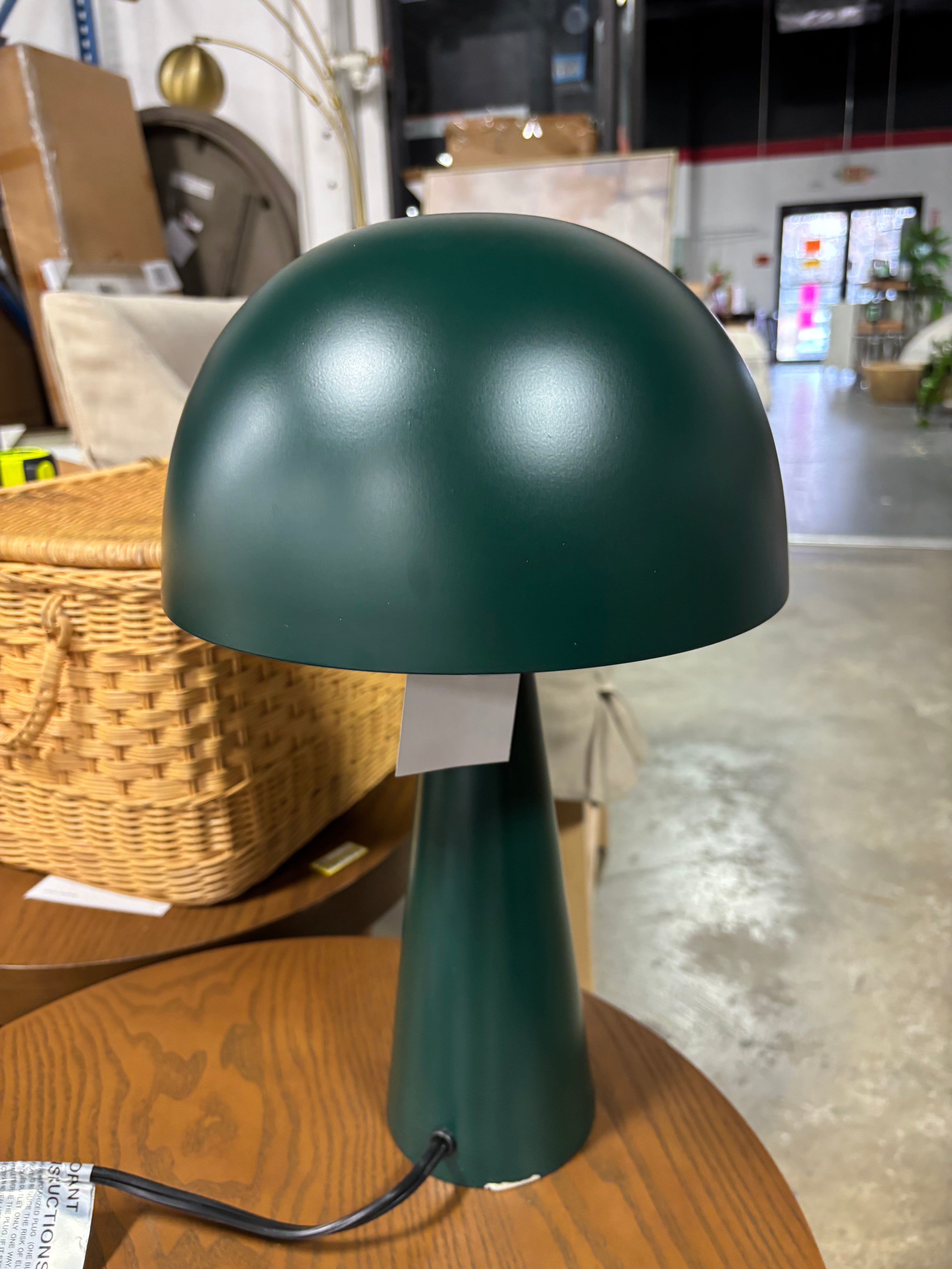 16" Mid-Century Modern Metal Mushroom Accent Table Lamp SHOWROOM ITEM