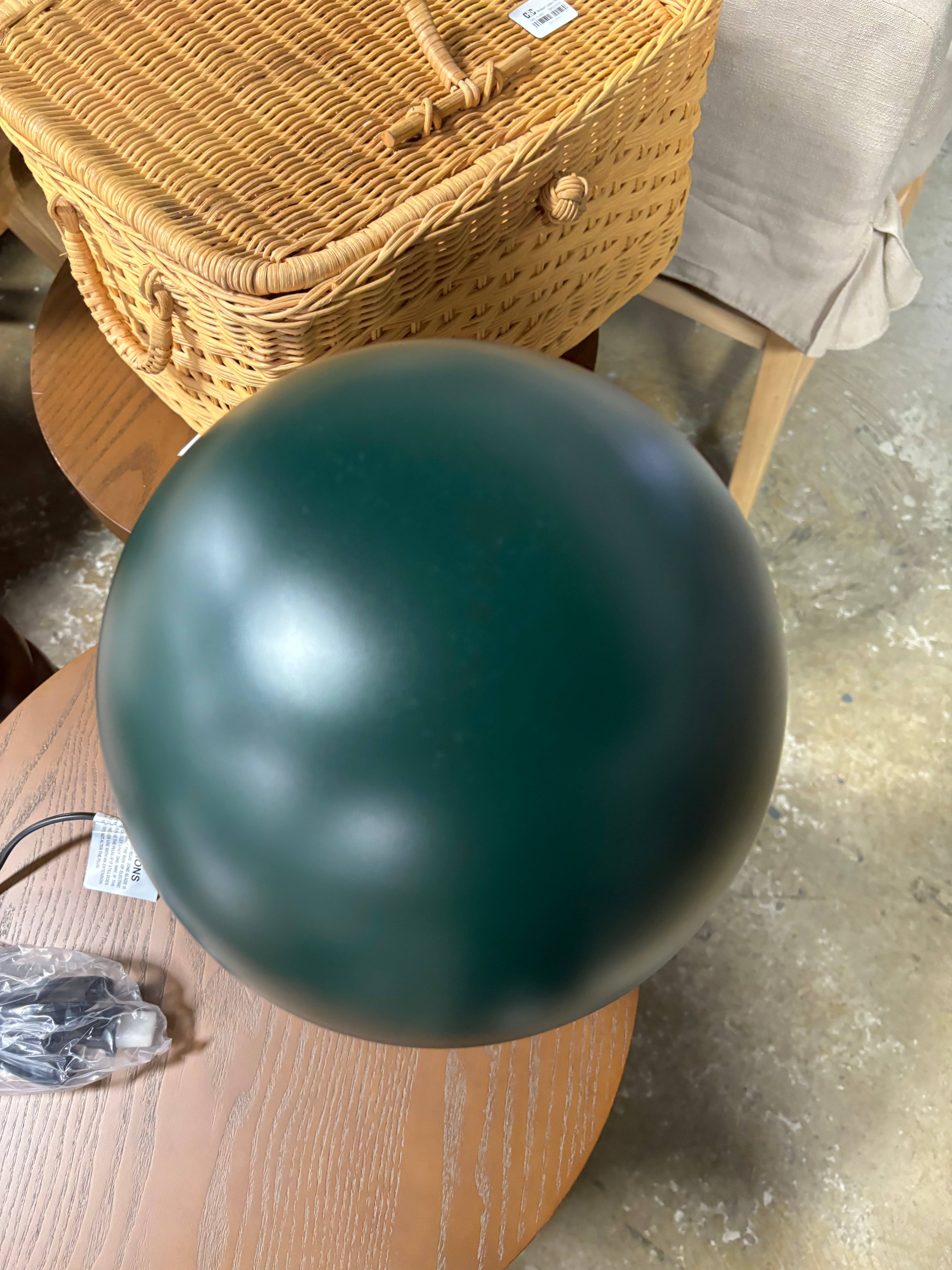 16" Mid-Century Modern Metal Mushroom Accent Table Lamp SHOWROOM ITEM