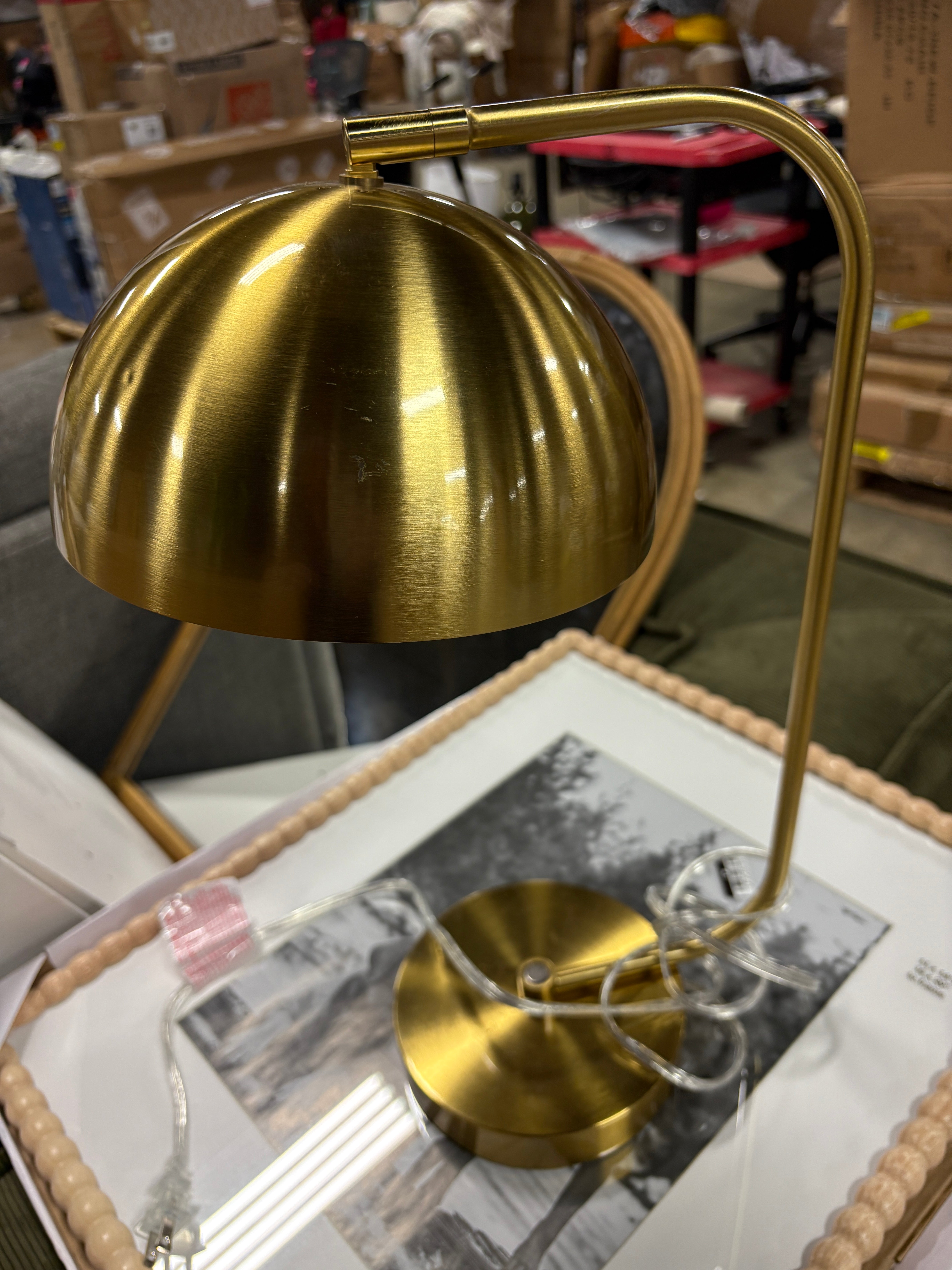 Valencia Dome Table Lamp Brass SHOWROOM ITEM