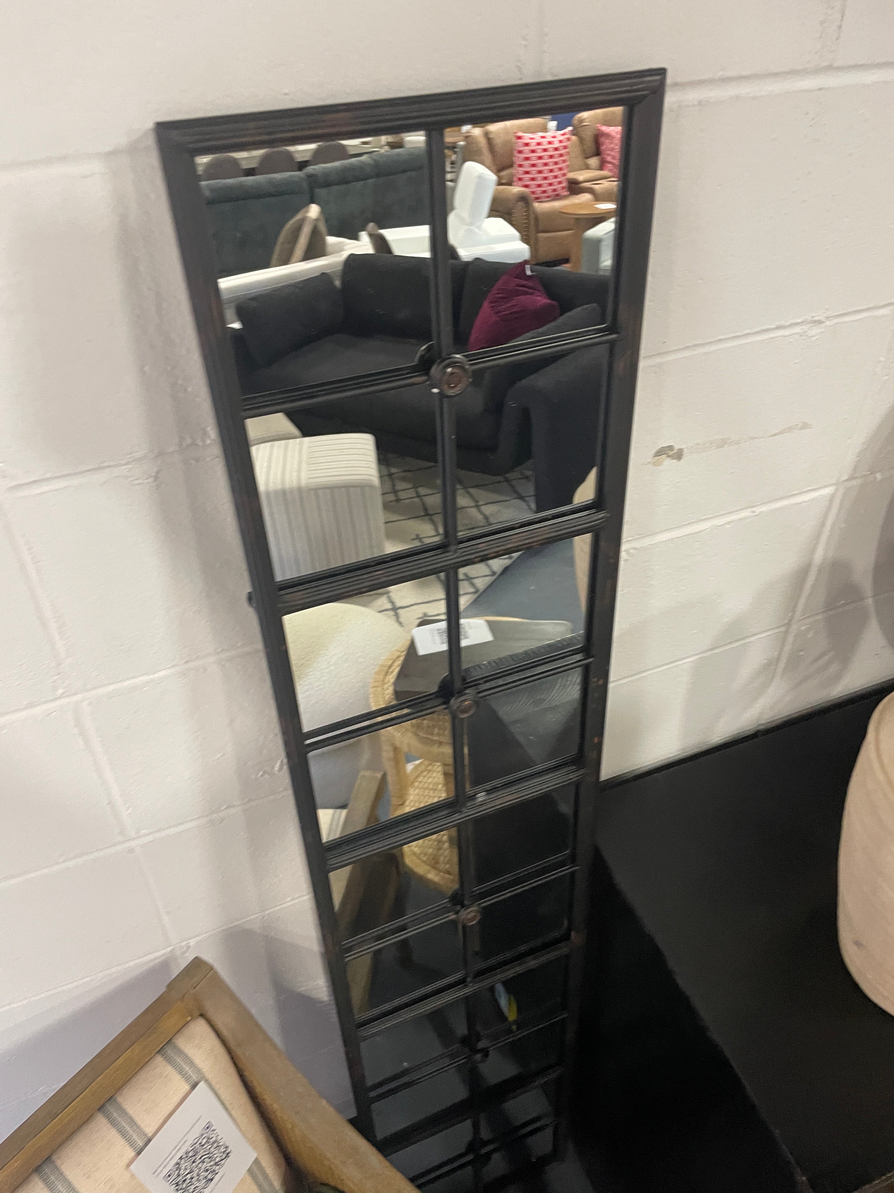 Windowpane Metal Framed Wall Mirror SHOWROOM ITEM