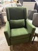 Swivel Wingback Glider Rocker Nursery Recliner Chair - GREEN SHOWROOM ITEM