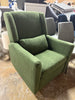 Swivel Wingback Glider Rocker Nursery Recliner Chair - GREEN SHOWROOM ITEM