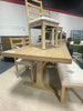 Pedestal Wood Dining Table SHOWROOM ITEM