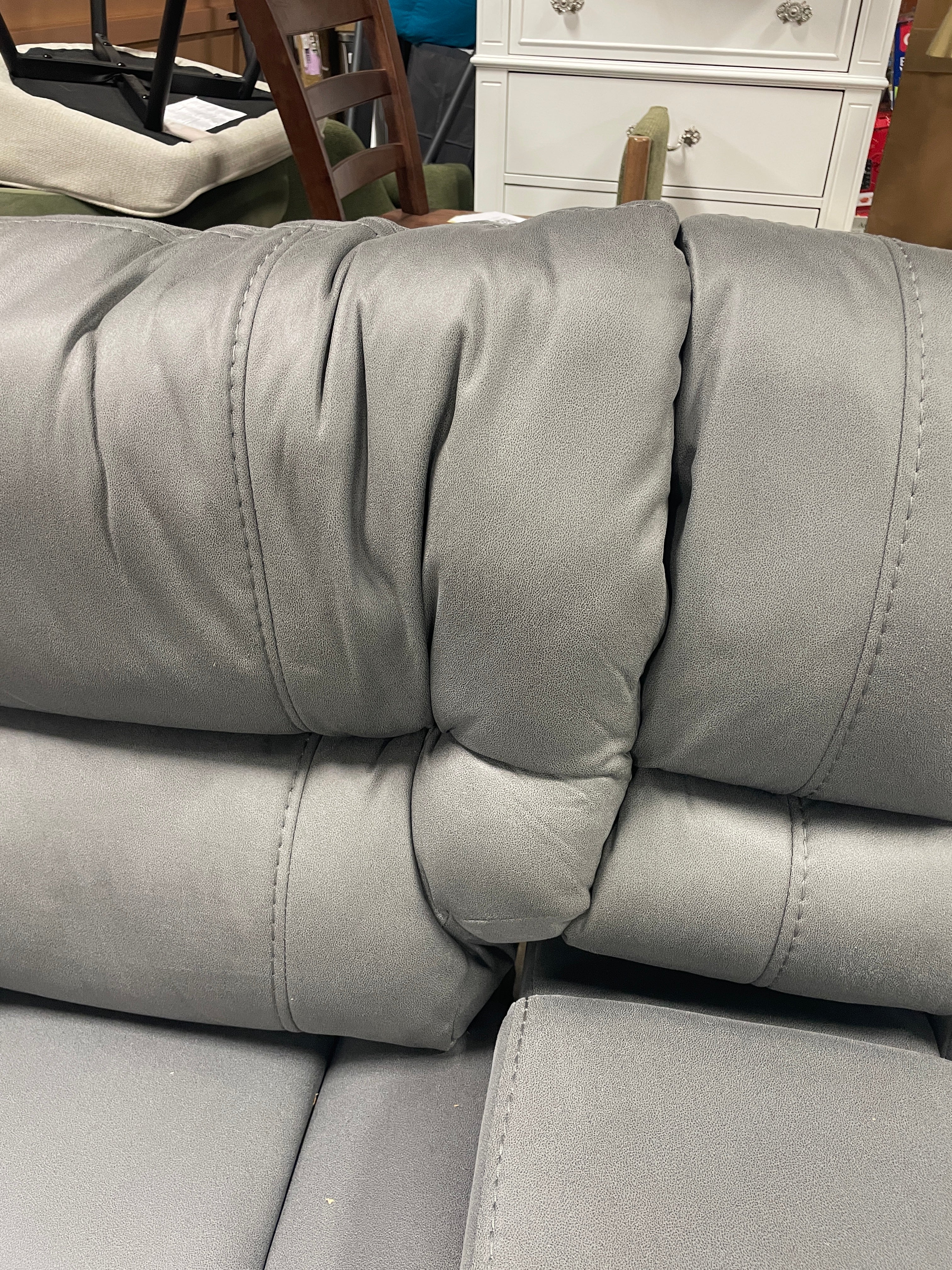 Betsy Furniture Microfiber Reclining Loveseat SHOWROOM ITEM