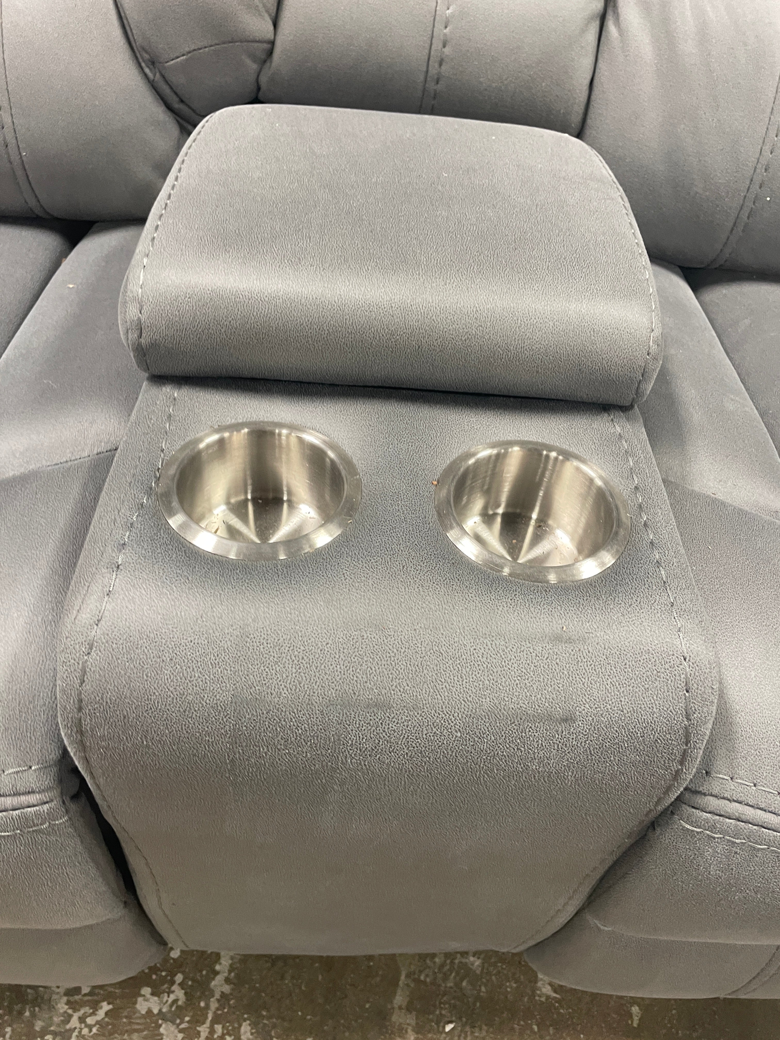 Betsy Furniture Microfiber Reclining Loveseat SHOWROOM ITEM