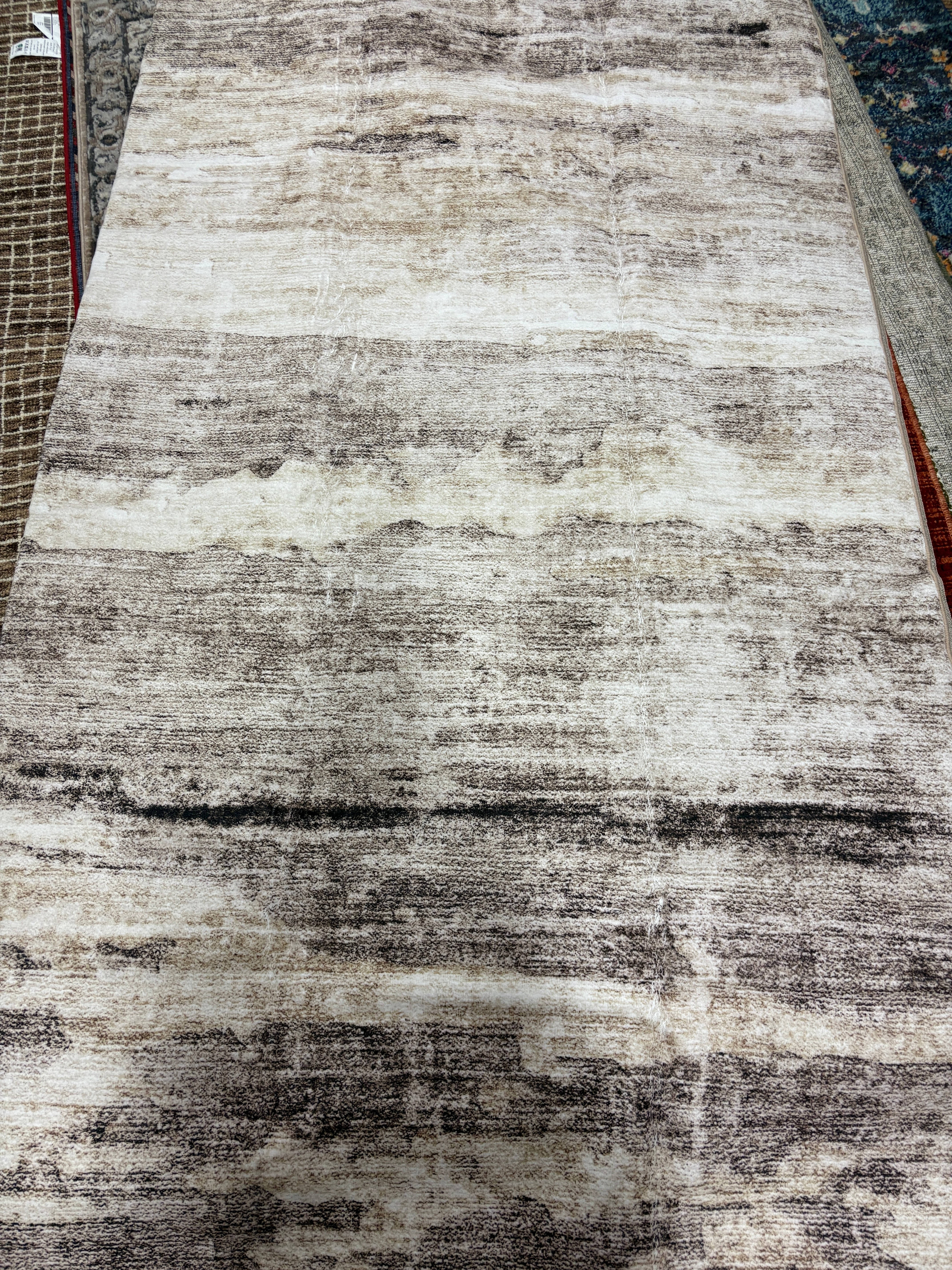 9x12Area Rug Abstract Rug with Anti-Slip Backing SHOWROOM ITEM