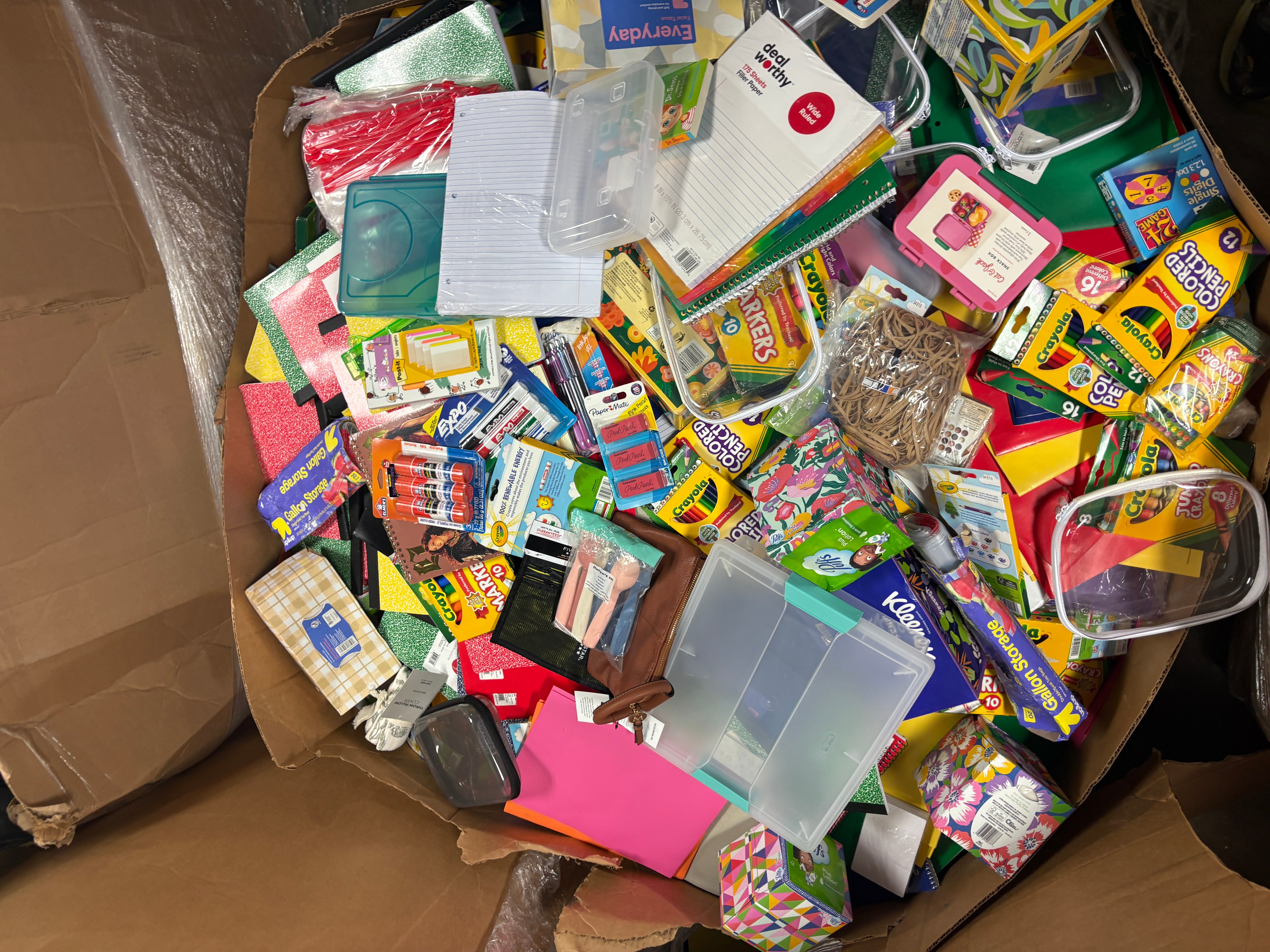 1 Pallet Unmanifested School Supplies Dollar Items appx 600-700 items