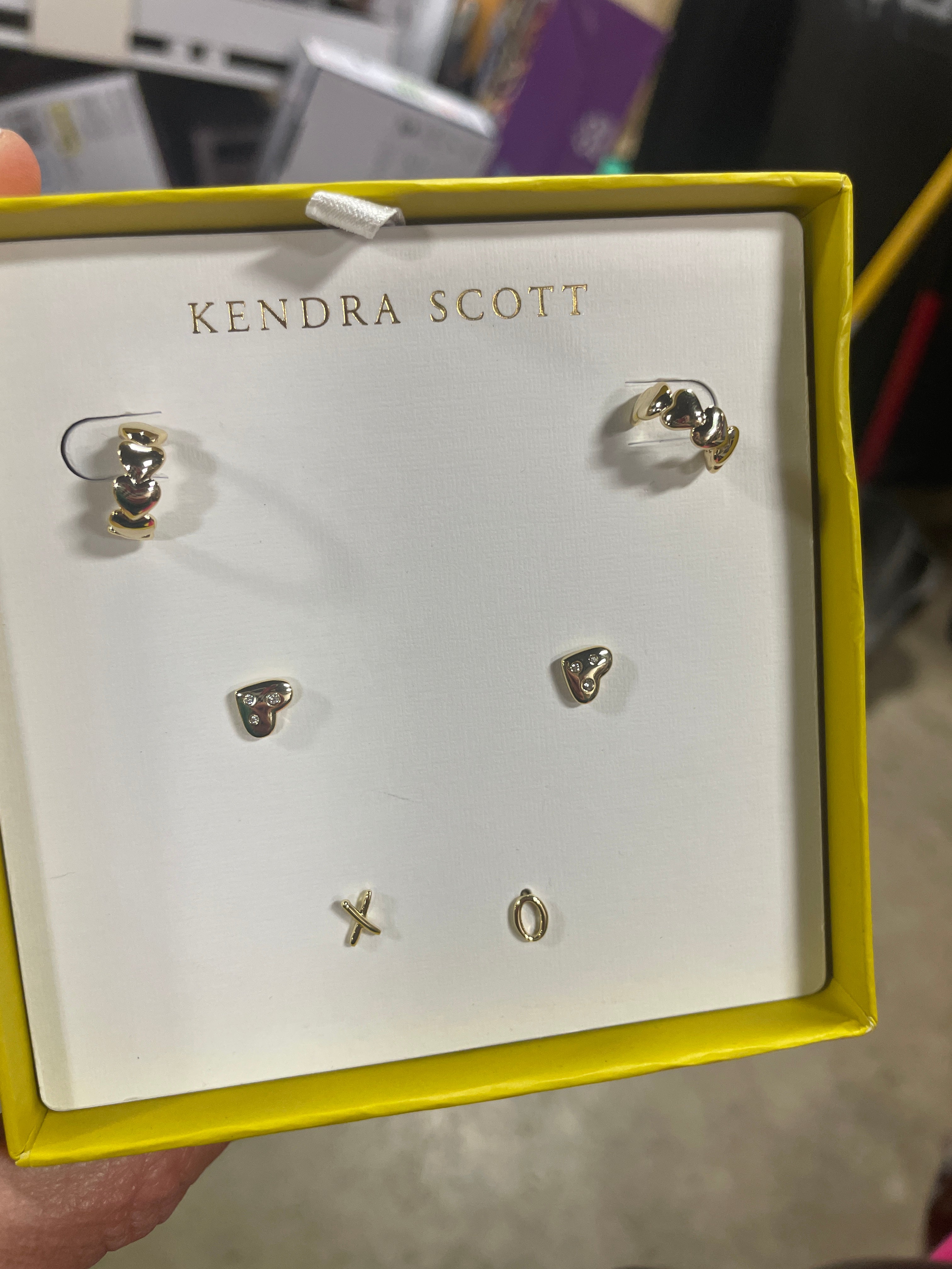 Kendra Scott Heart Metal Earrings Gift Set, 3 pairs, final cut