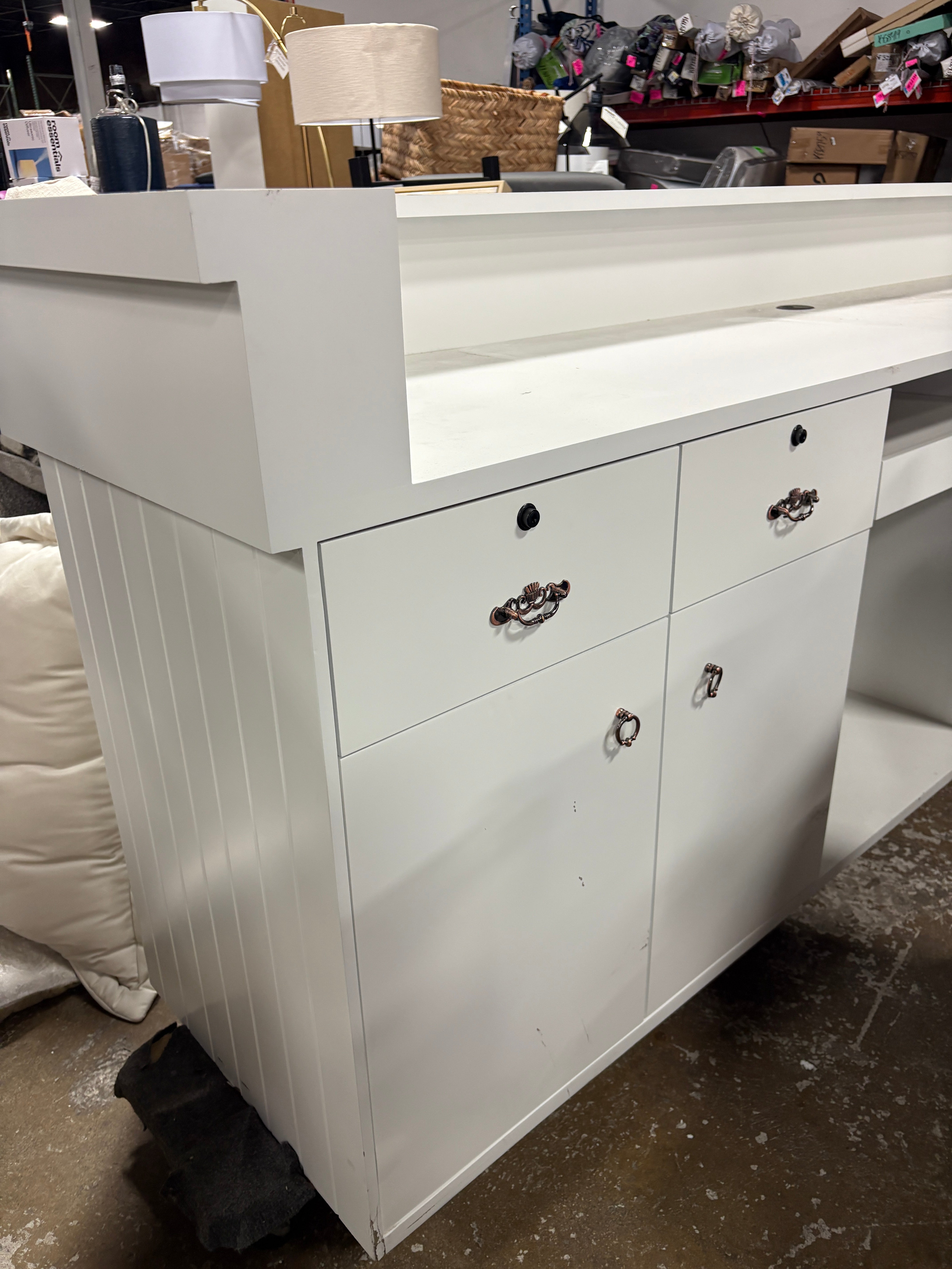 Computer Desk, Front Desk & Writing Desk with Spacious Storage SHOWROOM ITEM