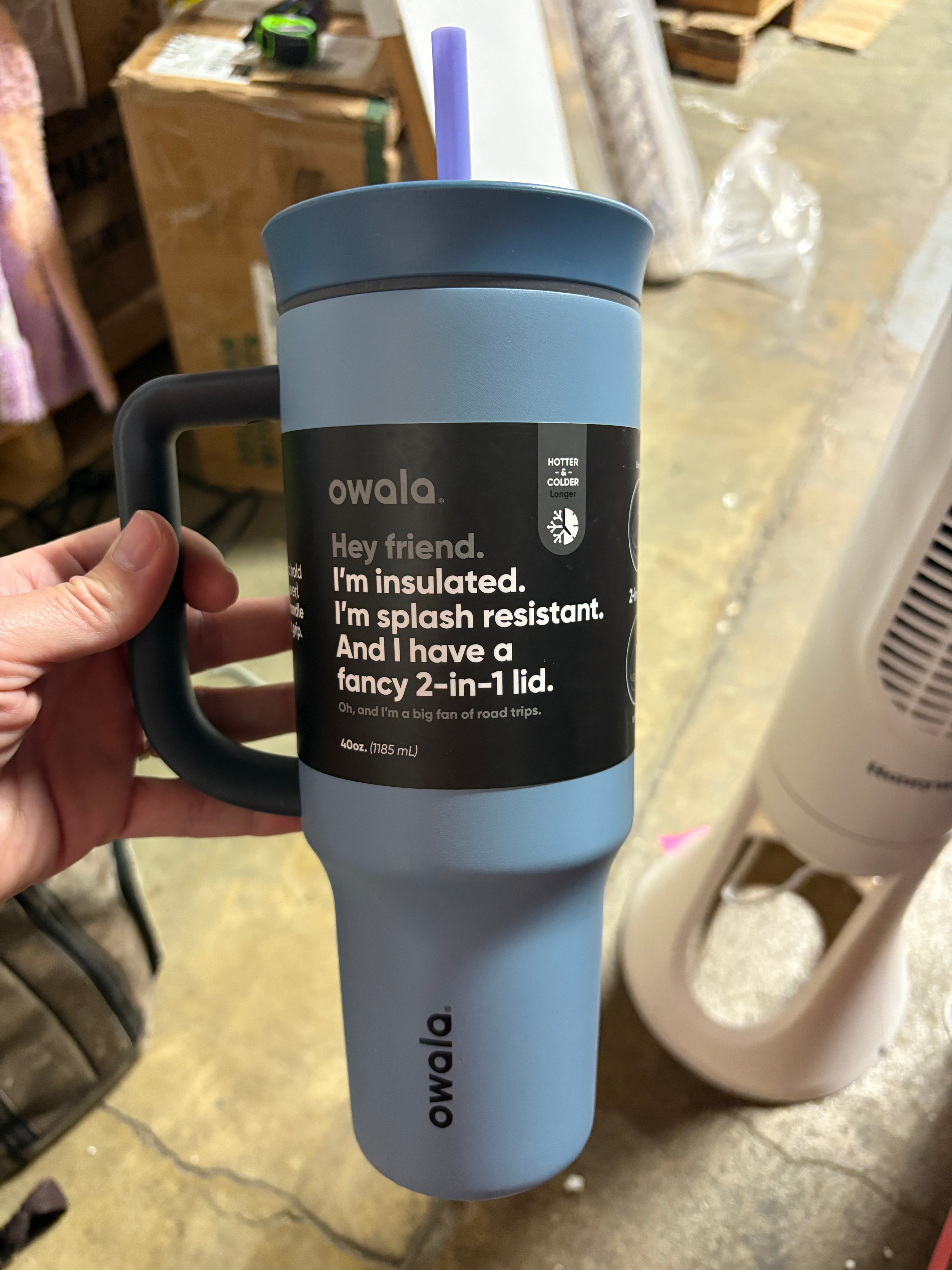 Owala 40oz Stainless Steel Straw Tumbler SHOWROOM ITEM