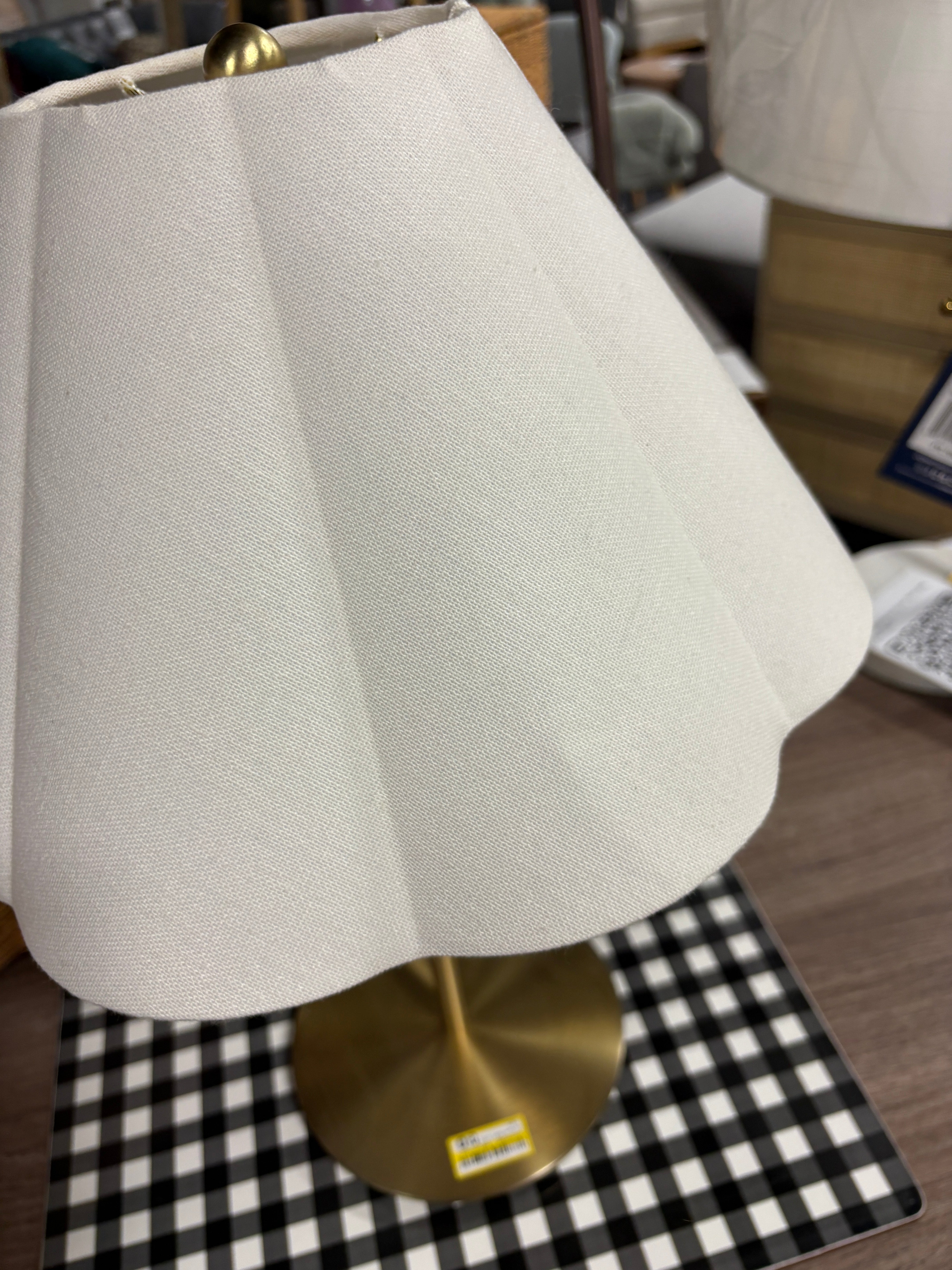 Stick Lamp with Bow Brass  SHOWROOM ITEM