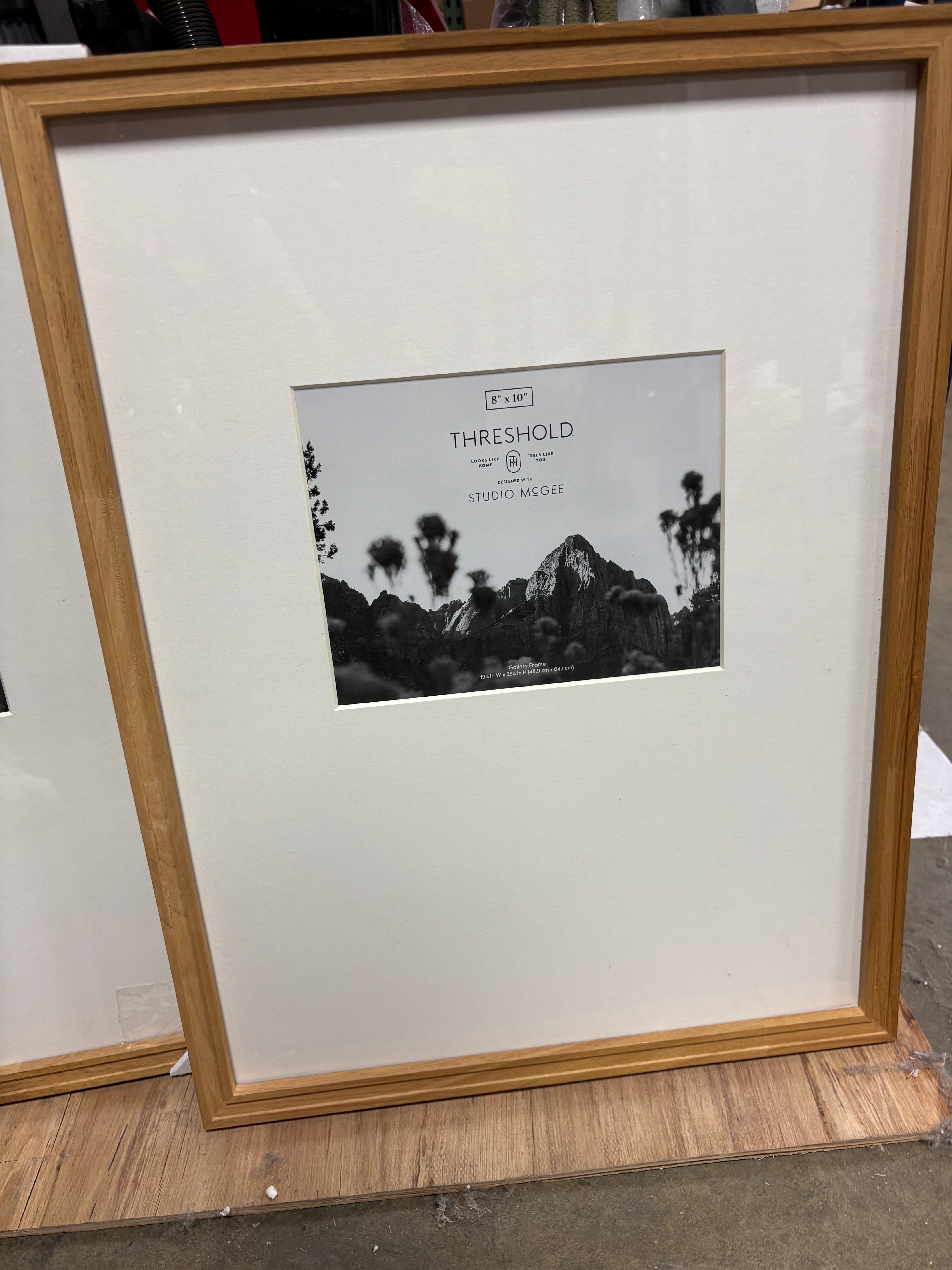 Matted Gallery Frame Natural Wood SHOWROOM ITEM