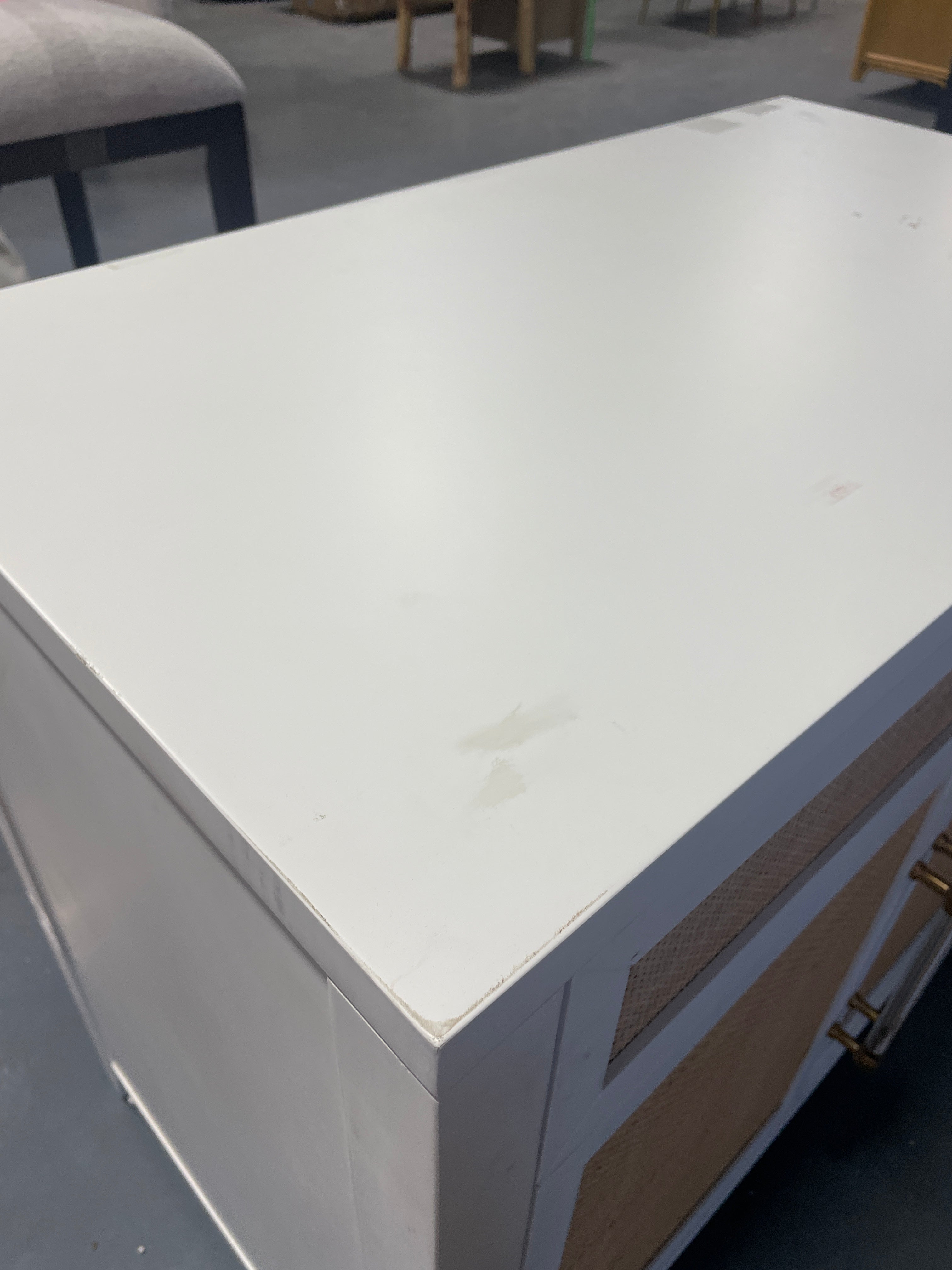 Holland Chest - Matte White, Natural, Brushed Brass