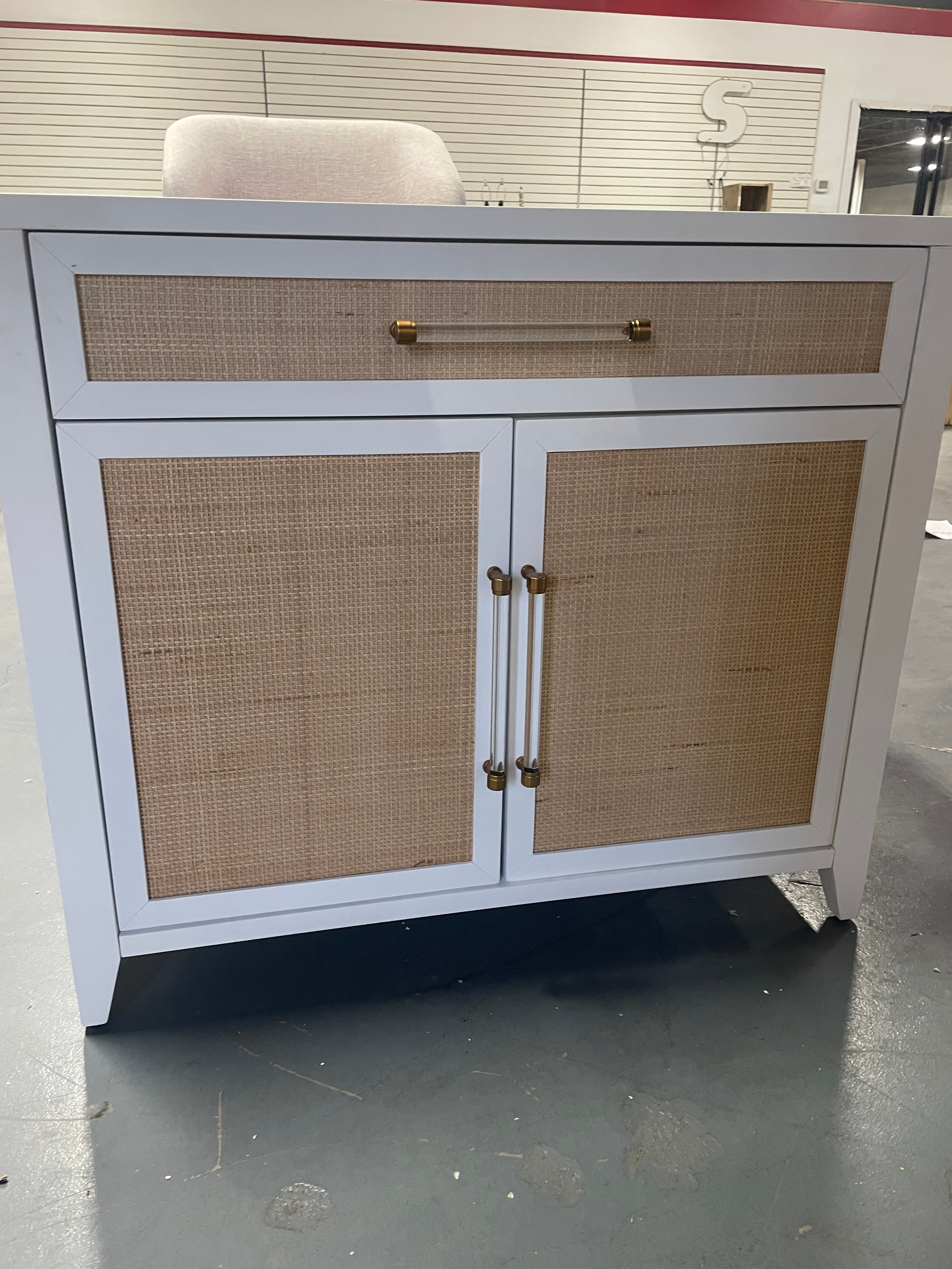 Holland Chest - Matte White, Natural, Brushed Brass