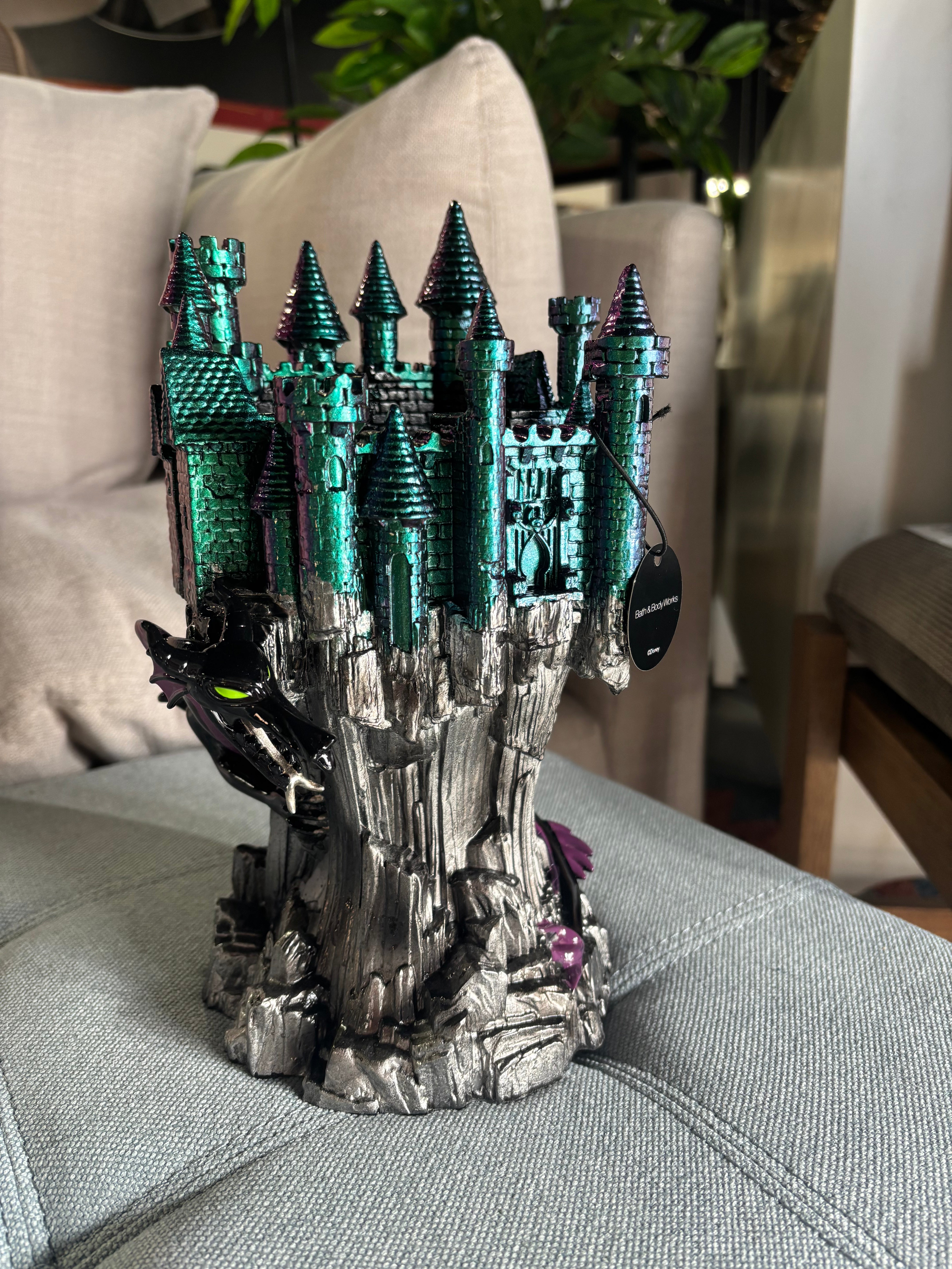 Maleficent Disney Villains Collection Castle Candle holder-SHOWROOM ITEM