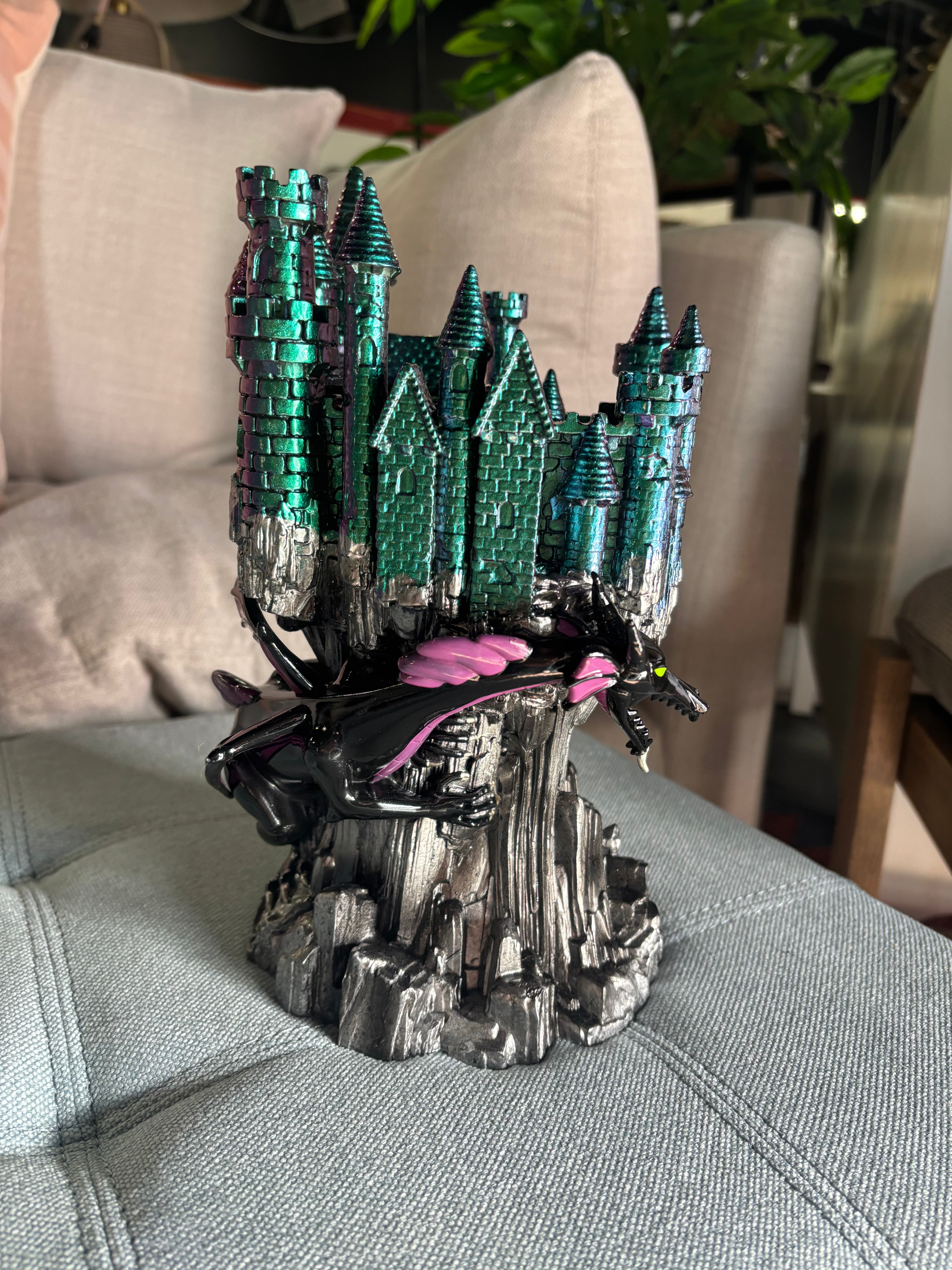 Maleficent Disney Villains Collection Castle Candle holder-SHOWROOM ITEM