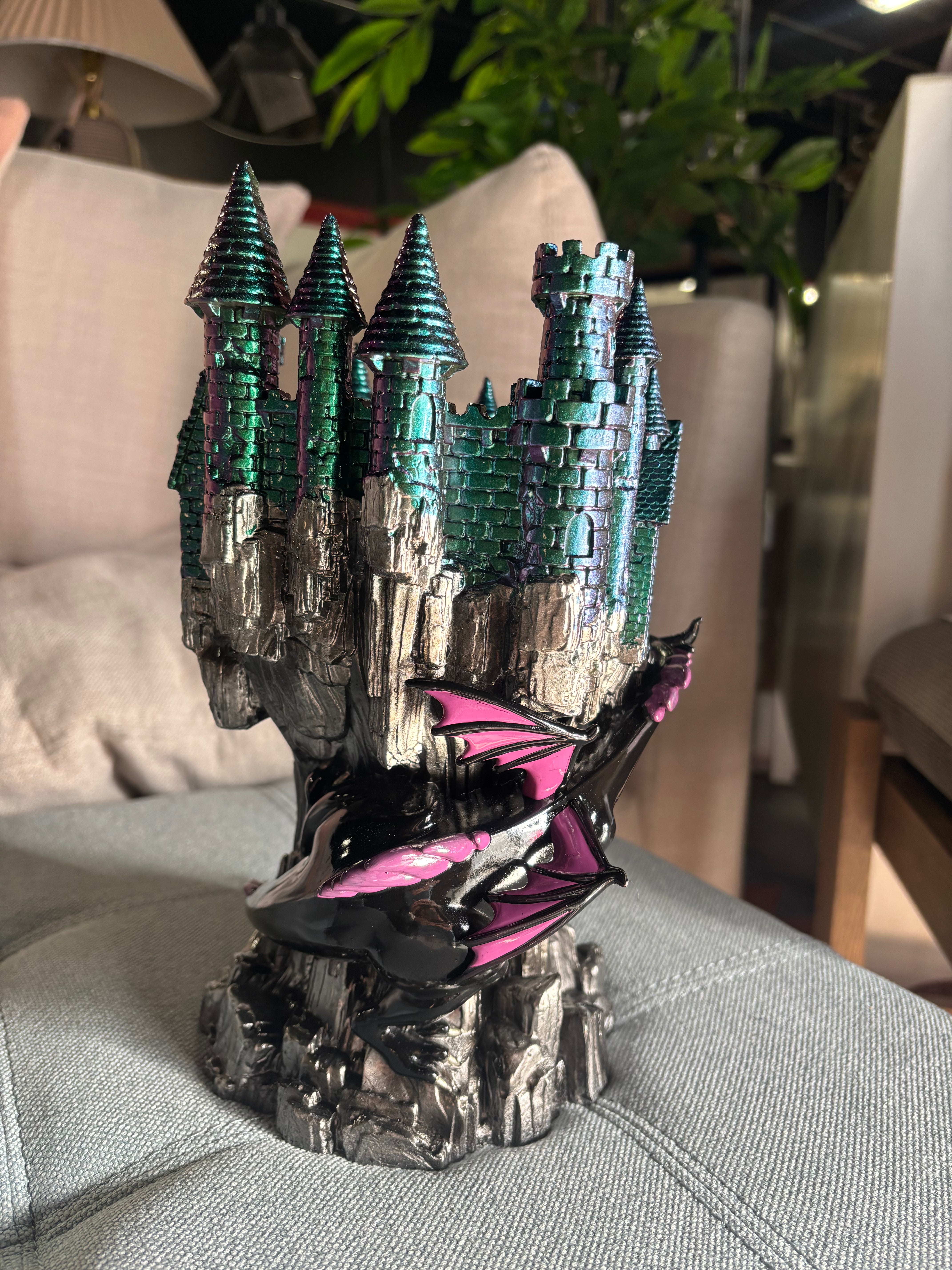 Maleficent Disney Villains Collection Castle Candle holder-SHOWROOM ITEM