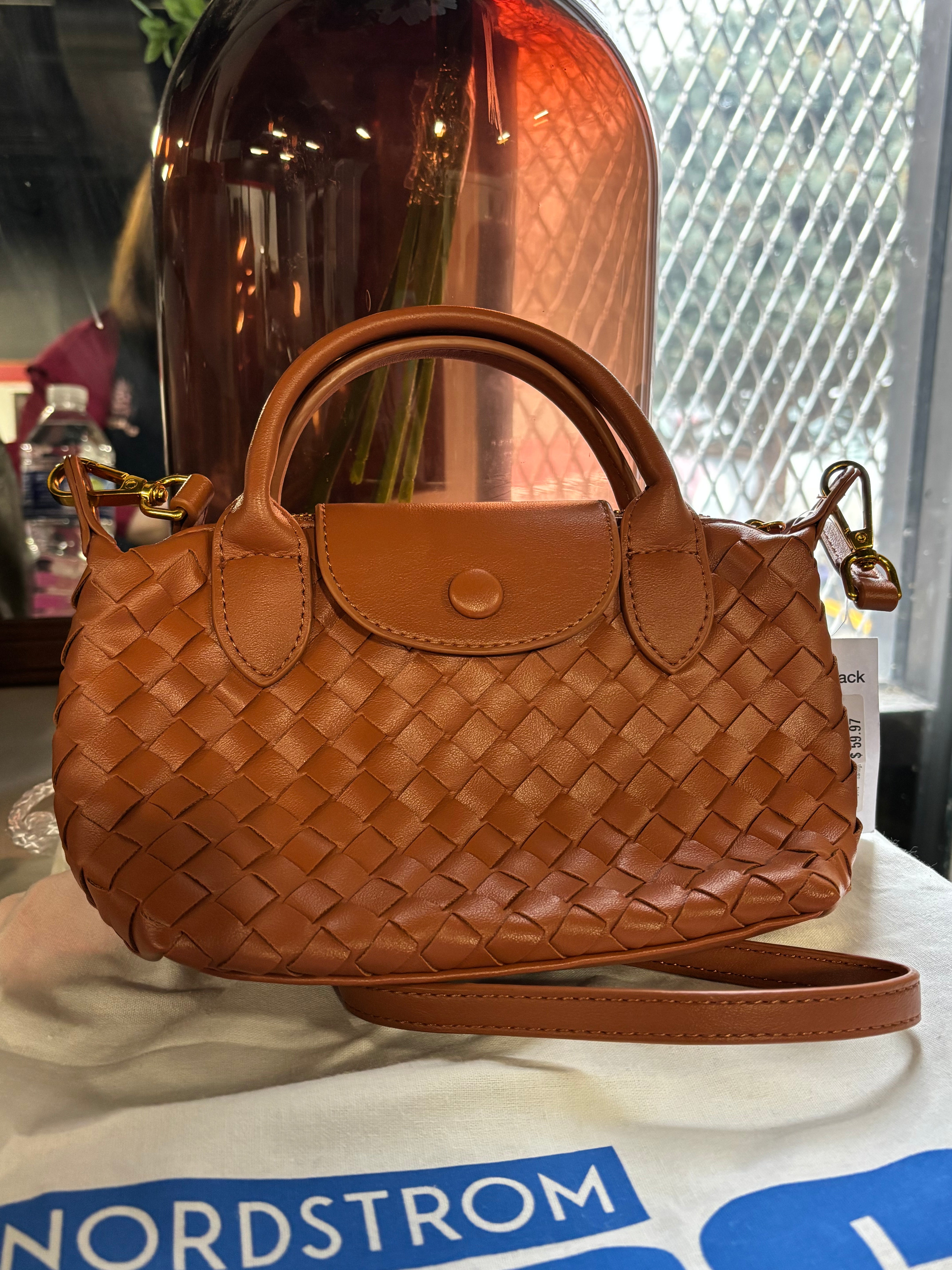 Monica Woven Top Handle Bag-SHOWROOM ITEM