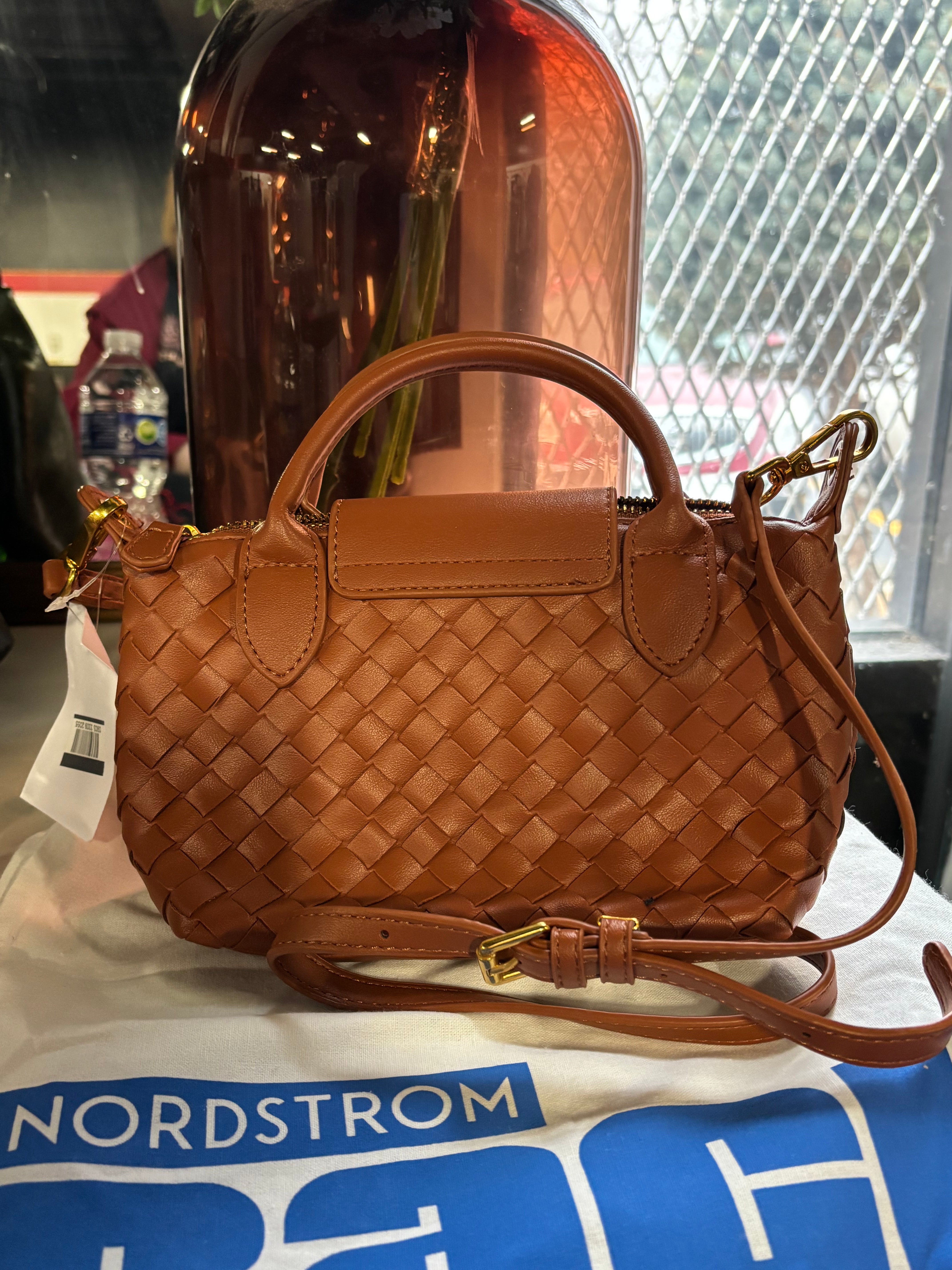 Monica Woven Top Handle Bag-SHOWROOM ITEM