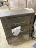 Preston Bedroom 2-Drawer Wood and Metal Nightstand SHOWROOM ITEM