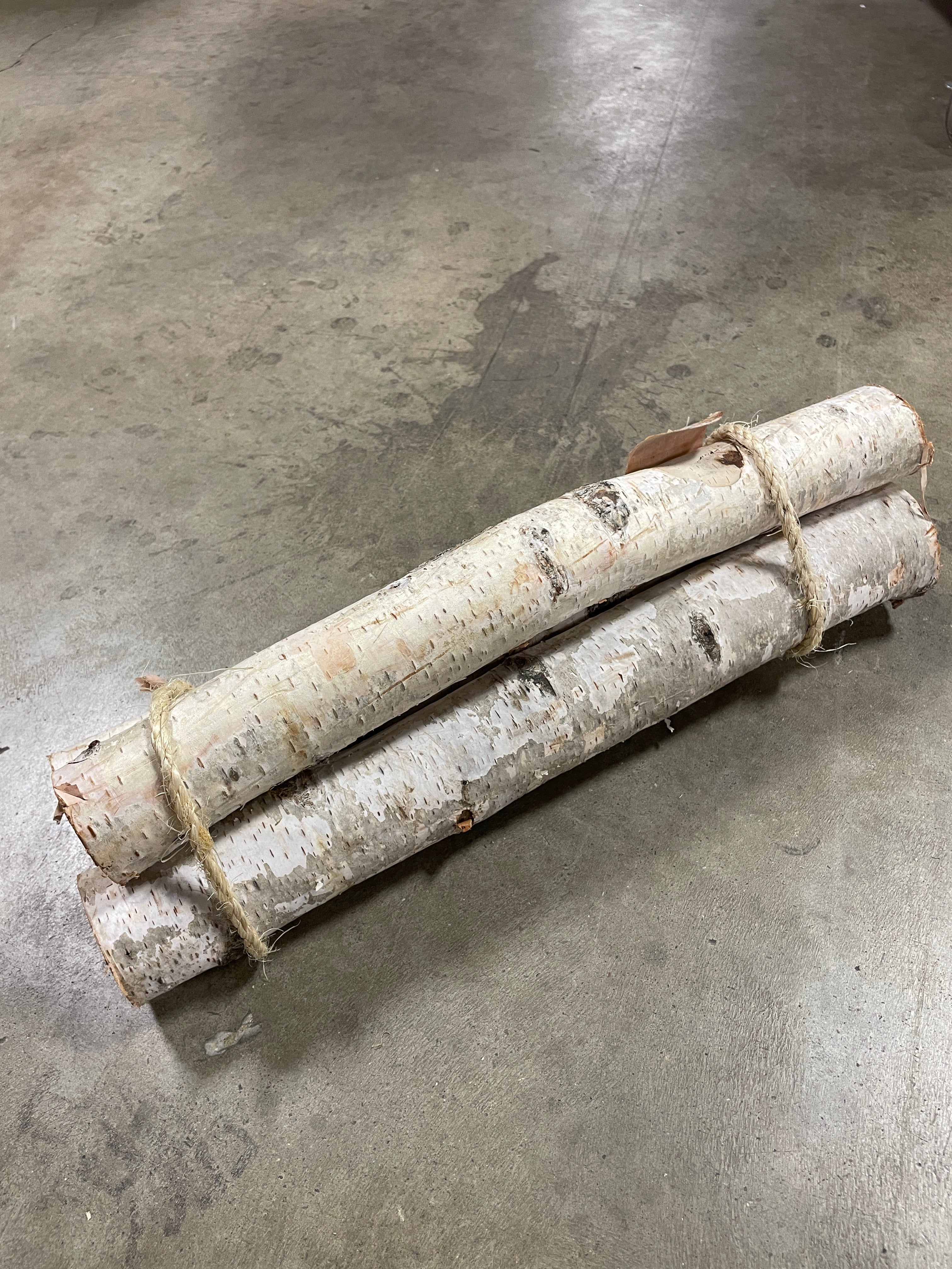 Birch log Set of 3, no further discounts