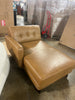 Ashcroft genuine leather chaise
