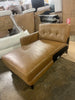 Ashcroft genuine leather chaise