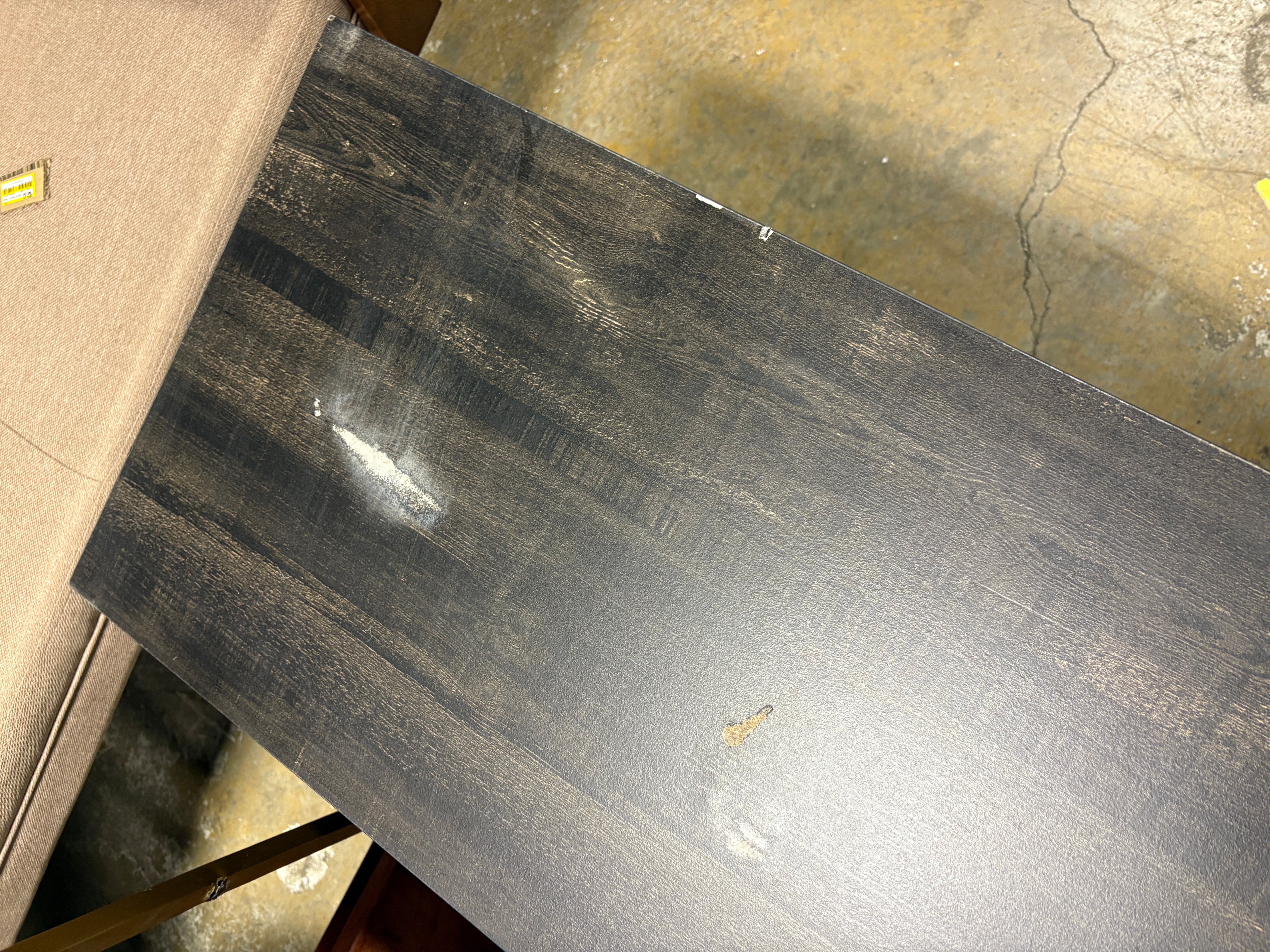 Storage TV Stand for TVs up to 75" Weathered Pine SHOWROOM ITEM