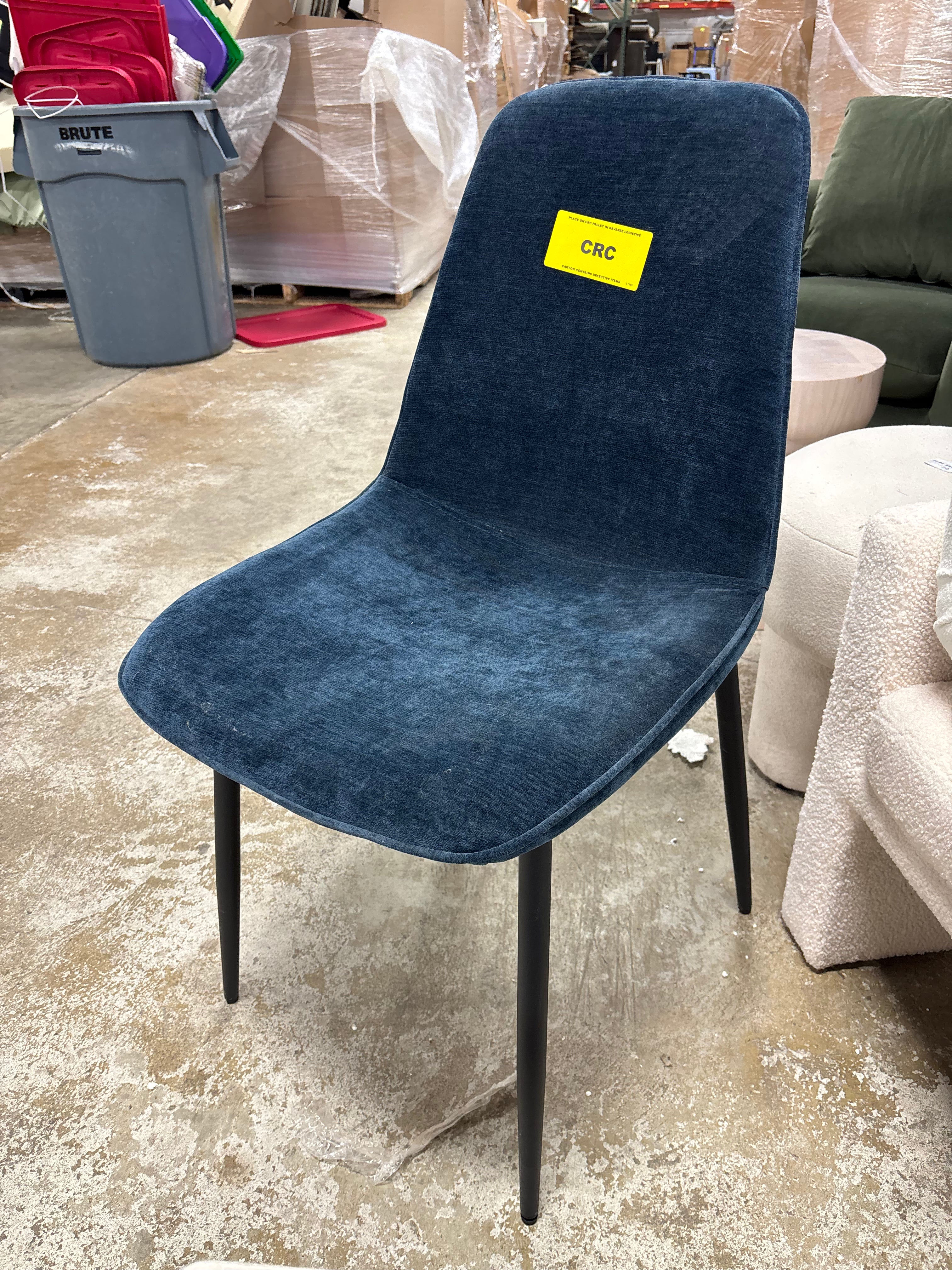 Avion Side Chair with Metal Legs SHOWROOM ITEM
